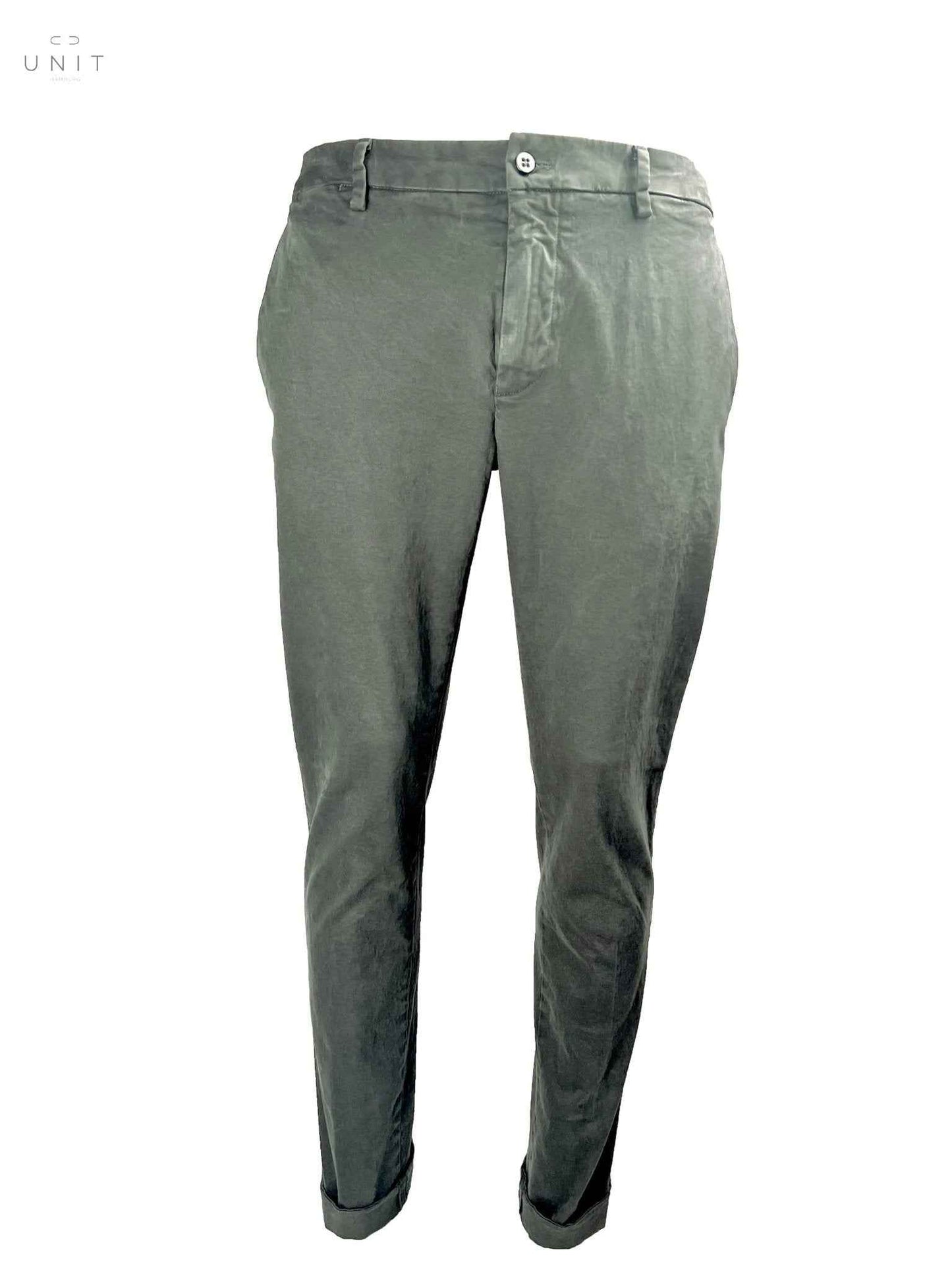 ネバーランドリー、コットンツイル、オリーブグレー - UNIT Hamburg