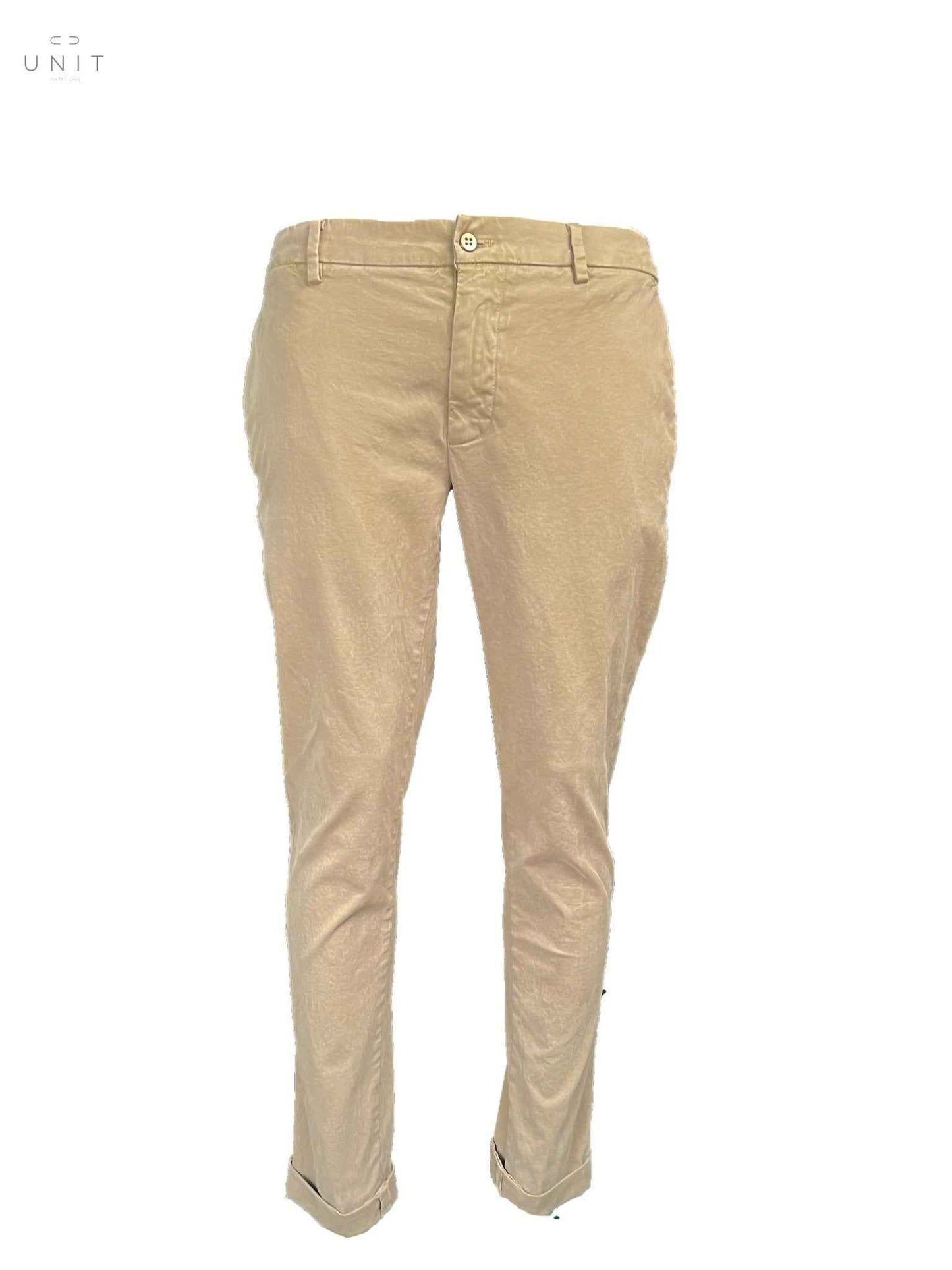 ネバーランドリー、コットンツイルパンツ、サンド - UNIT Hamburg