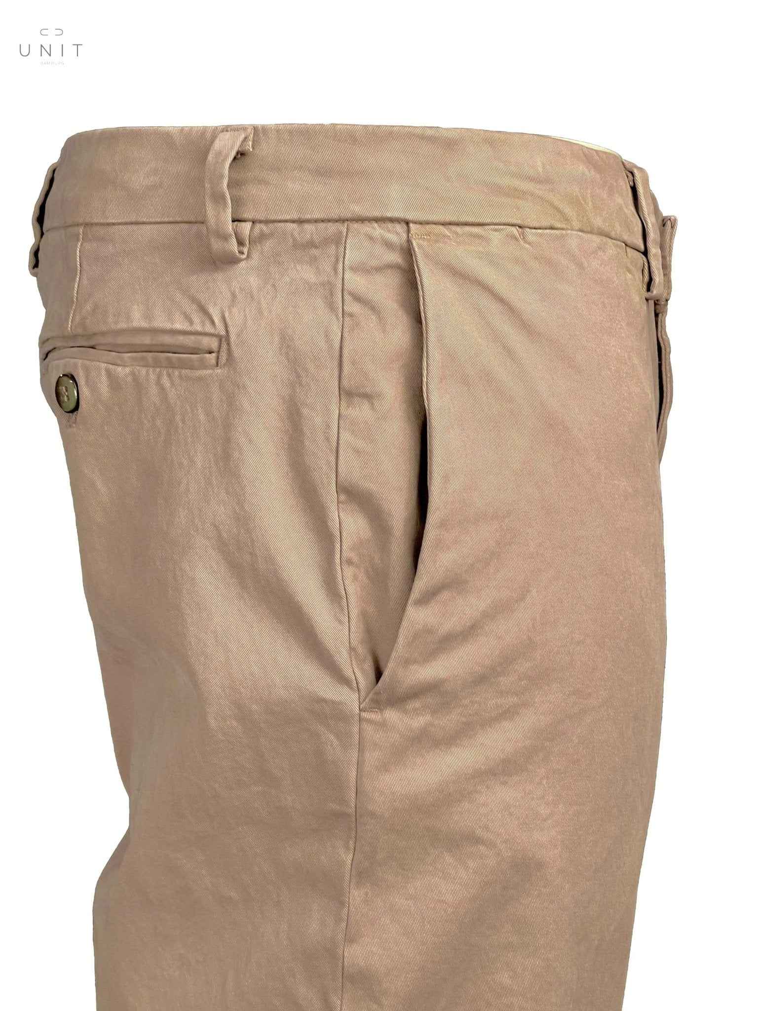 ネバーランドリー、コットンツイルパンツ、サンド - UNIT Hamburg