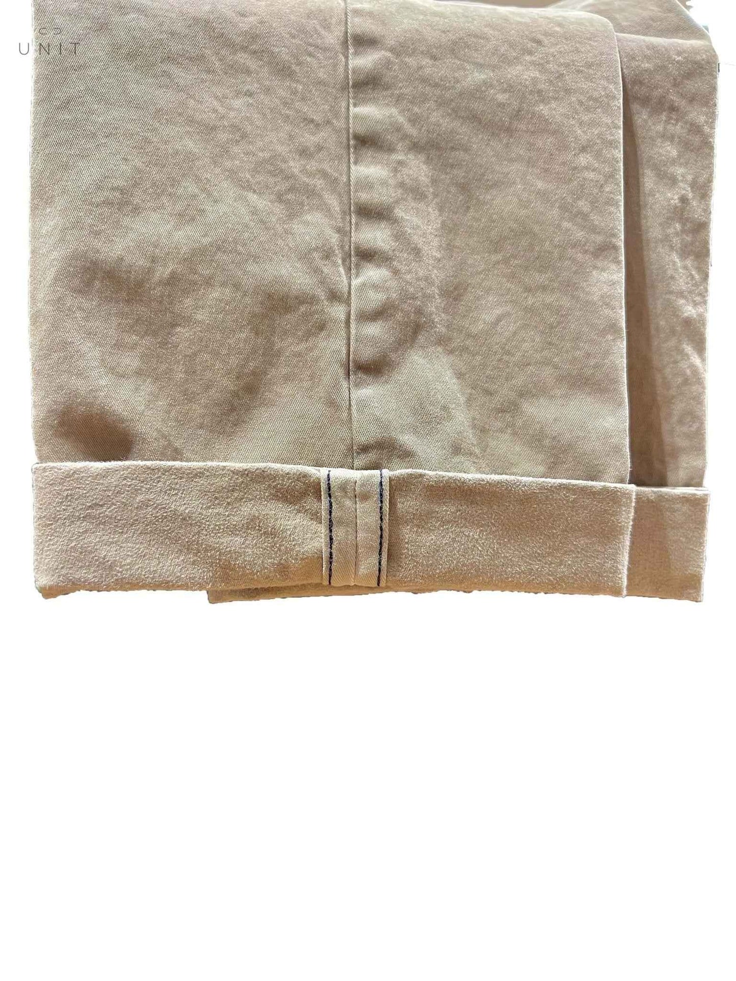 ネバーランドリー、コットンツイルパンツ、サンド - UNIT Hamburg