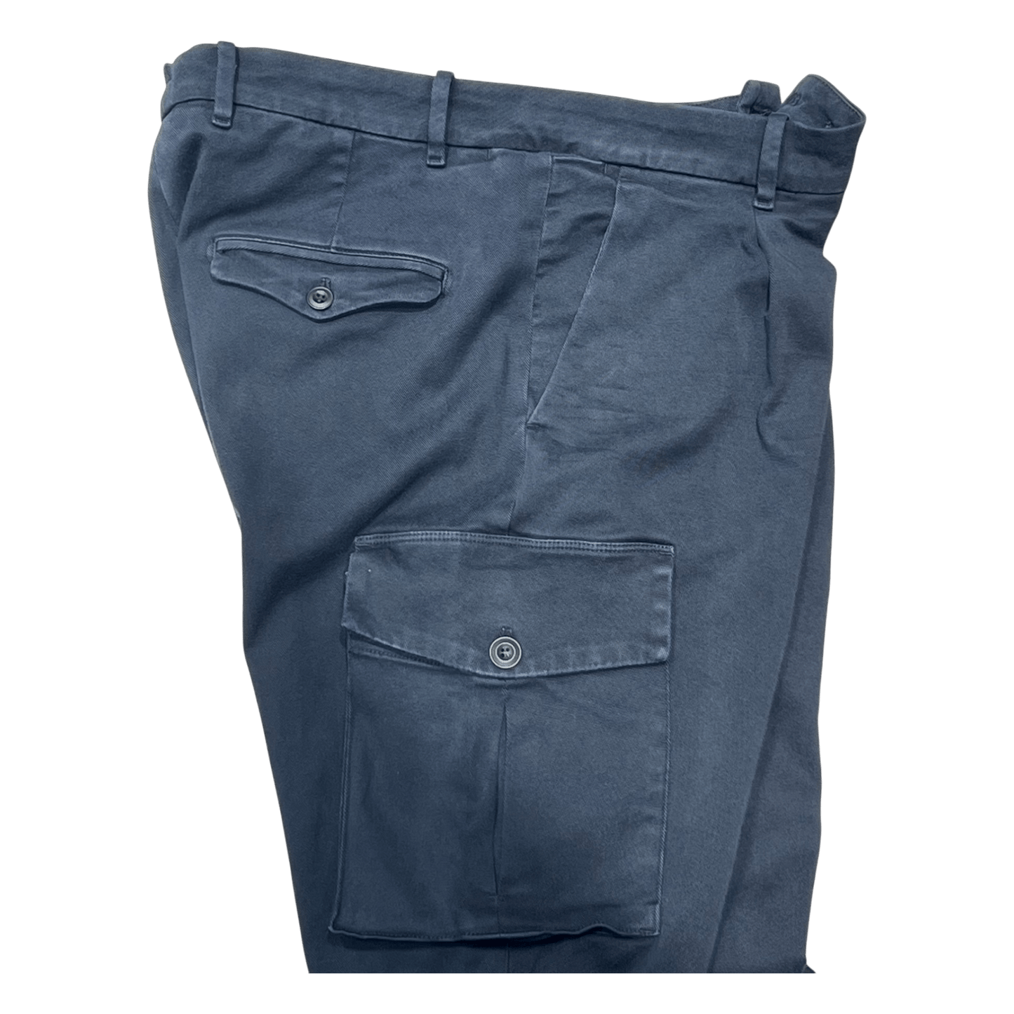 UNIT Hamburg - Never Laundry, Cargohose, Milano Blau - Never Laundry