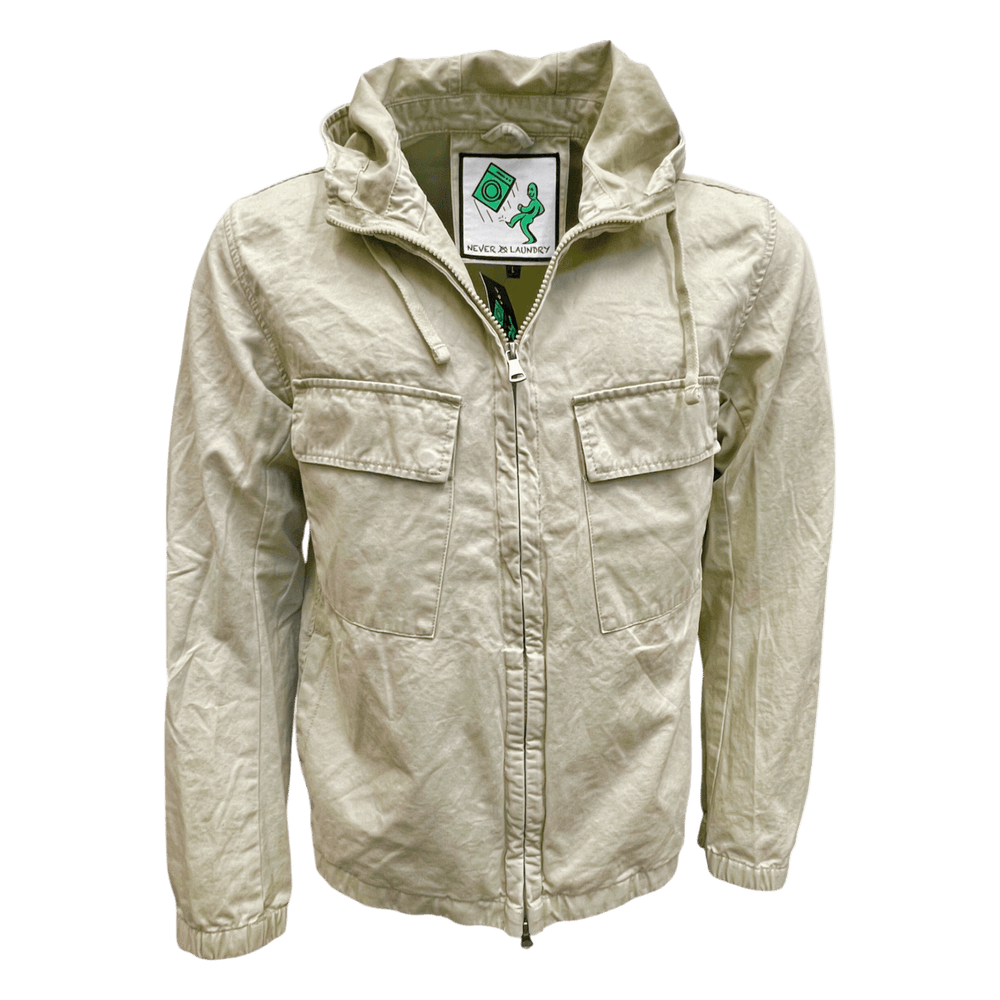 UNIT Hamburg - Never Laundry, Gabardine Baumwolle, Kapuzenjacke, sand - Never Laundry