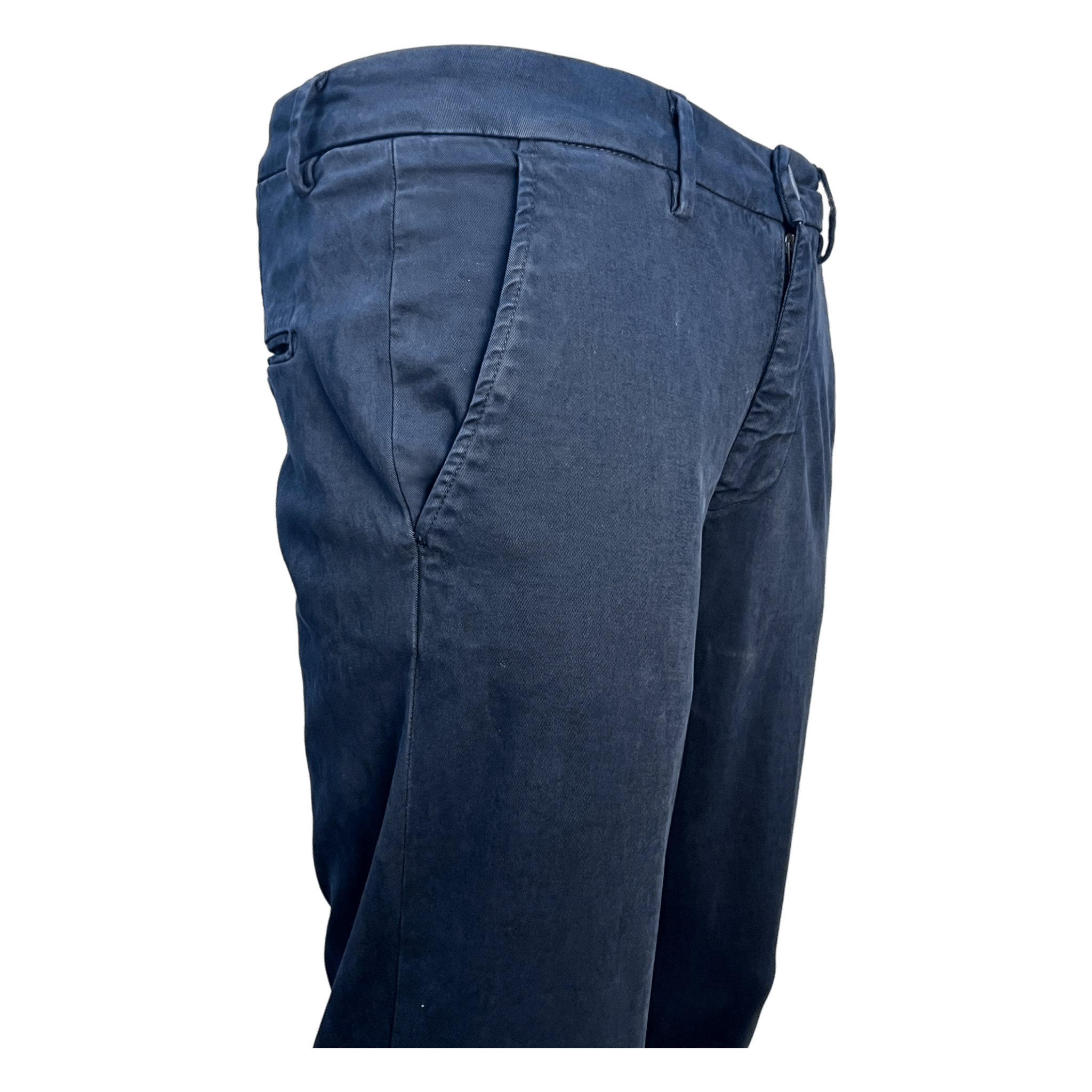 Never Laundry, Gabardine Baumwollhose, navy - UNIT Hamburg