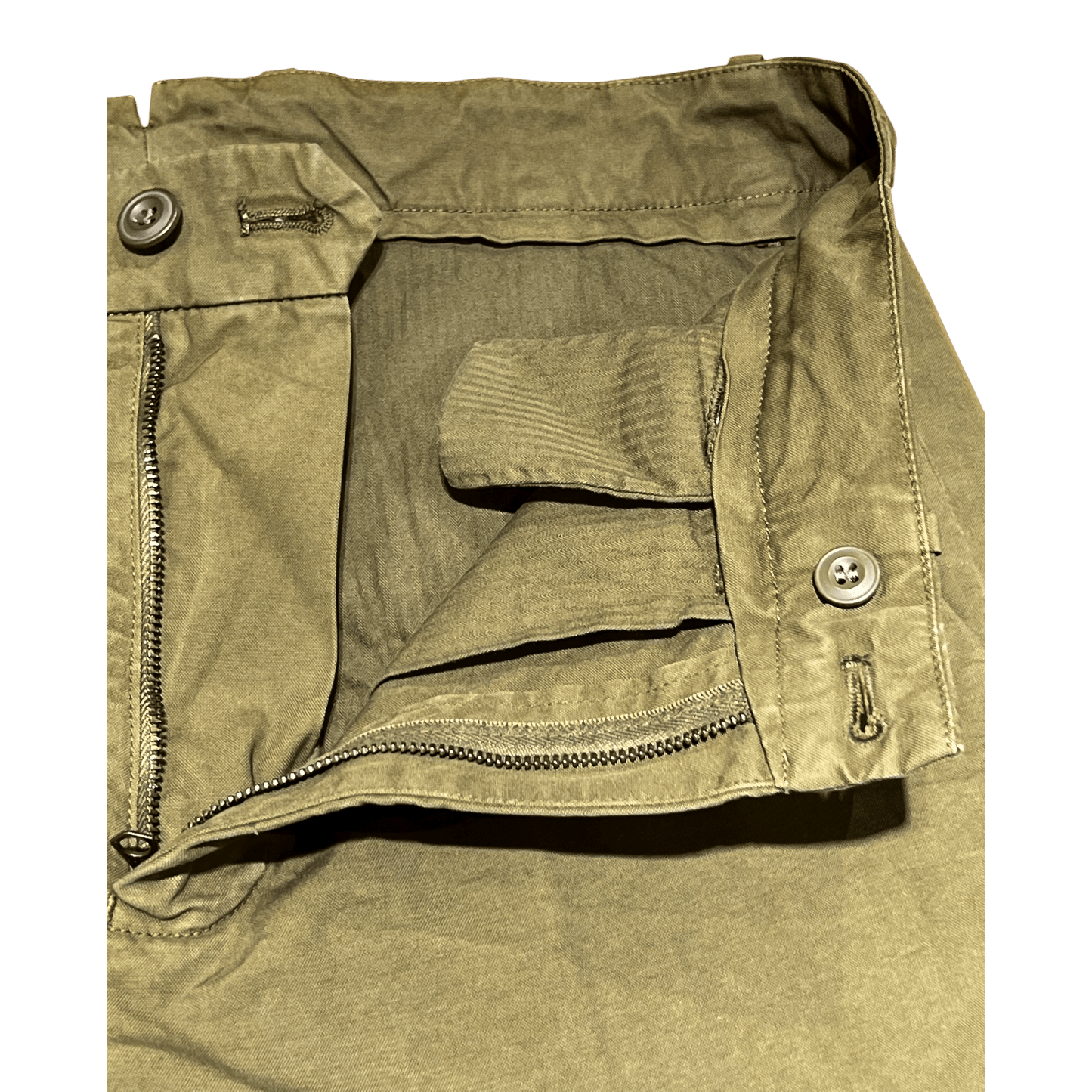 UNIT Hamburg - Never Laundry Il Pinces – Cotton Gabardine Hose, olivgrün - Never Laundry