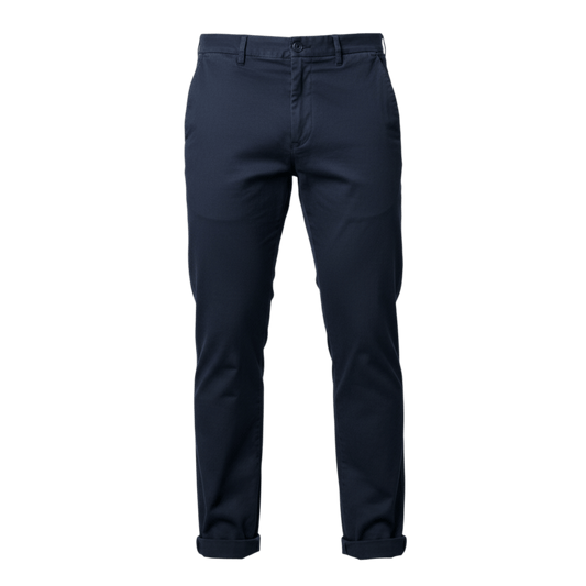UNIT Hamburg - Never Laundry Il Pinces – Milano Blu Gabardine Hose, Mailandblau - Never Laundry