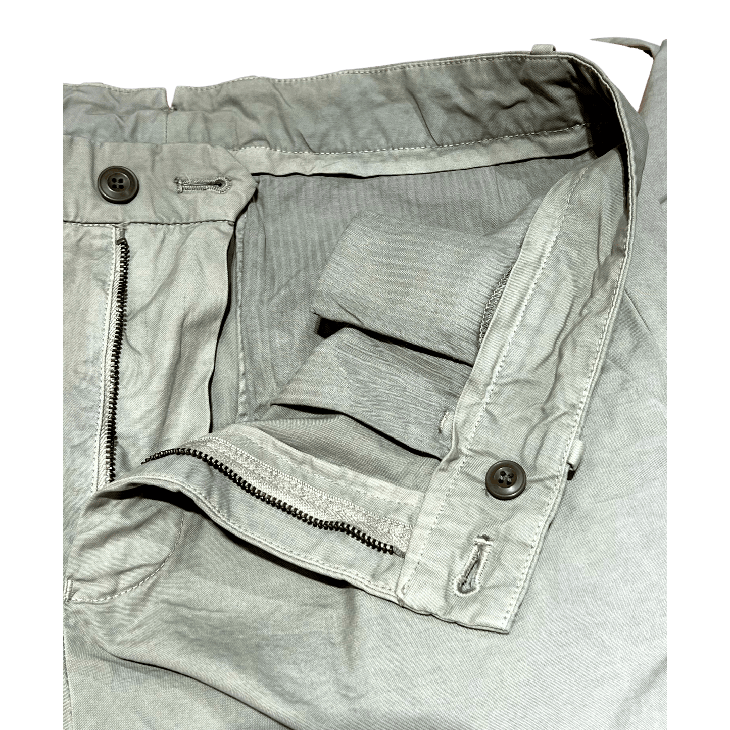 UNIT Hamburg - Never Laundry Il Pinces – Salbei Gabardine Hose, salbei - Never Laundry