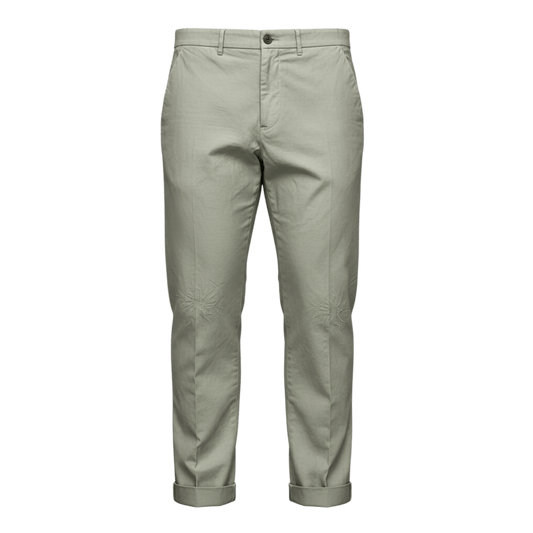 UNIT Hamburg - Never Laundry Il Pinces – Salbei Gabardine Hose, salbei - Never Laundry
