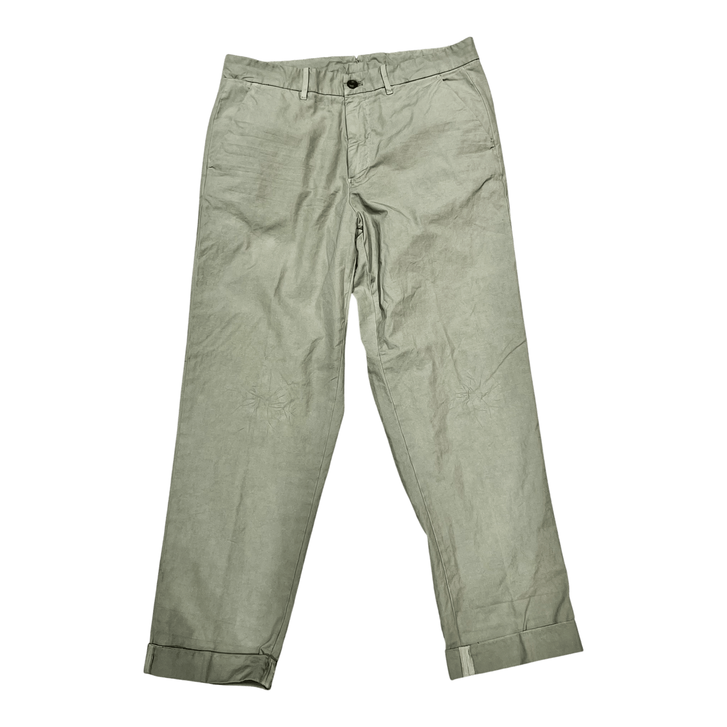 UNIT Hamburg - Never Laundry Il Pinces – Salbei Gabardine Hose, salbei - Never Laundry