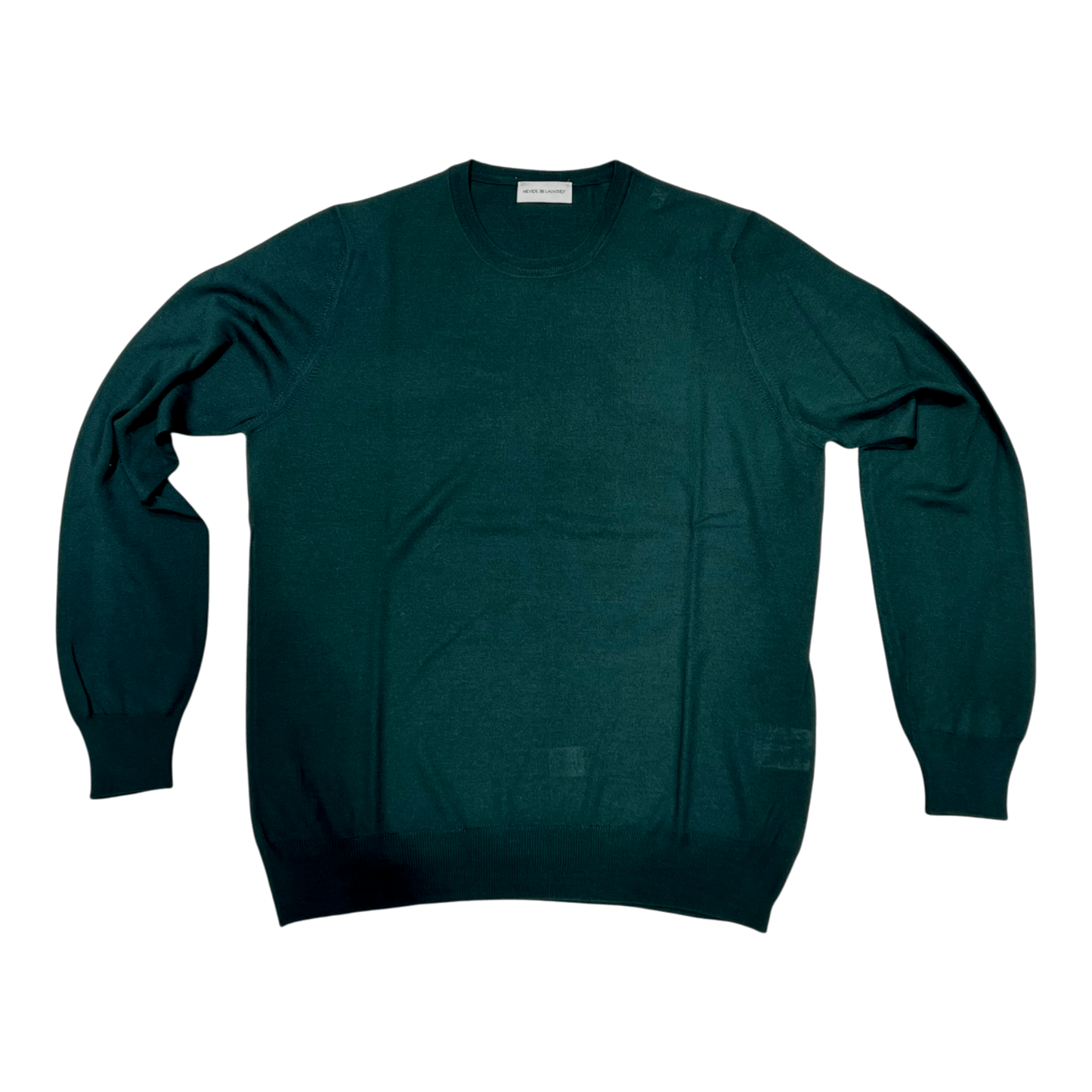 UNIT Hamburg - Never Laundry, Luxusmerino Tasmania, Rundhals, flaschengrün - Never Laundry