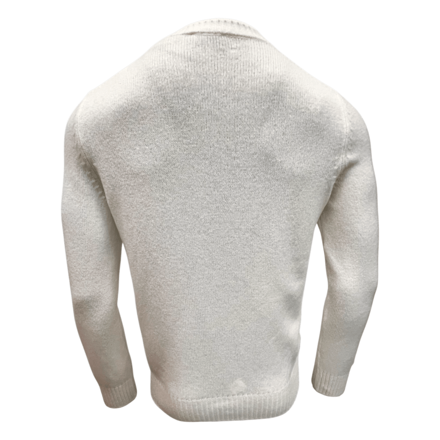 UNIT Hamburg - Never Laundry, Merino Argyle, wollweiß mit karamellbraun - Never Laundry