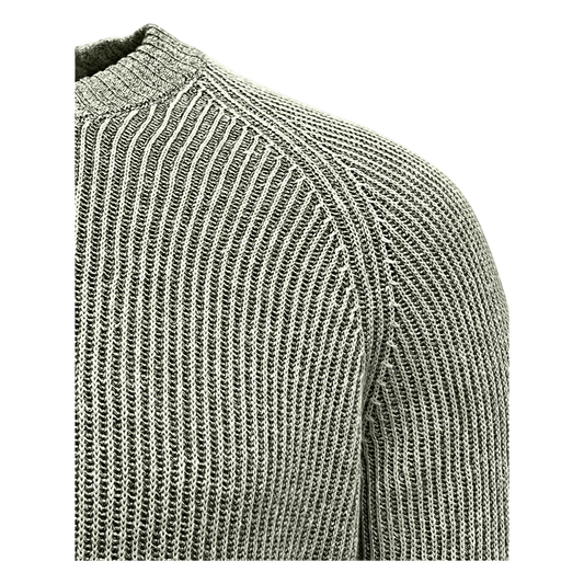 UNIT Hamburg - Never Laundry, Raglan, Rippe Leinen mit Baumwolle, pistazie - Never Laundry