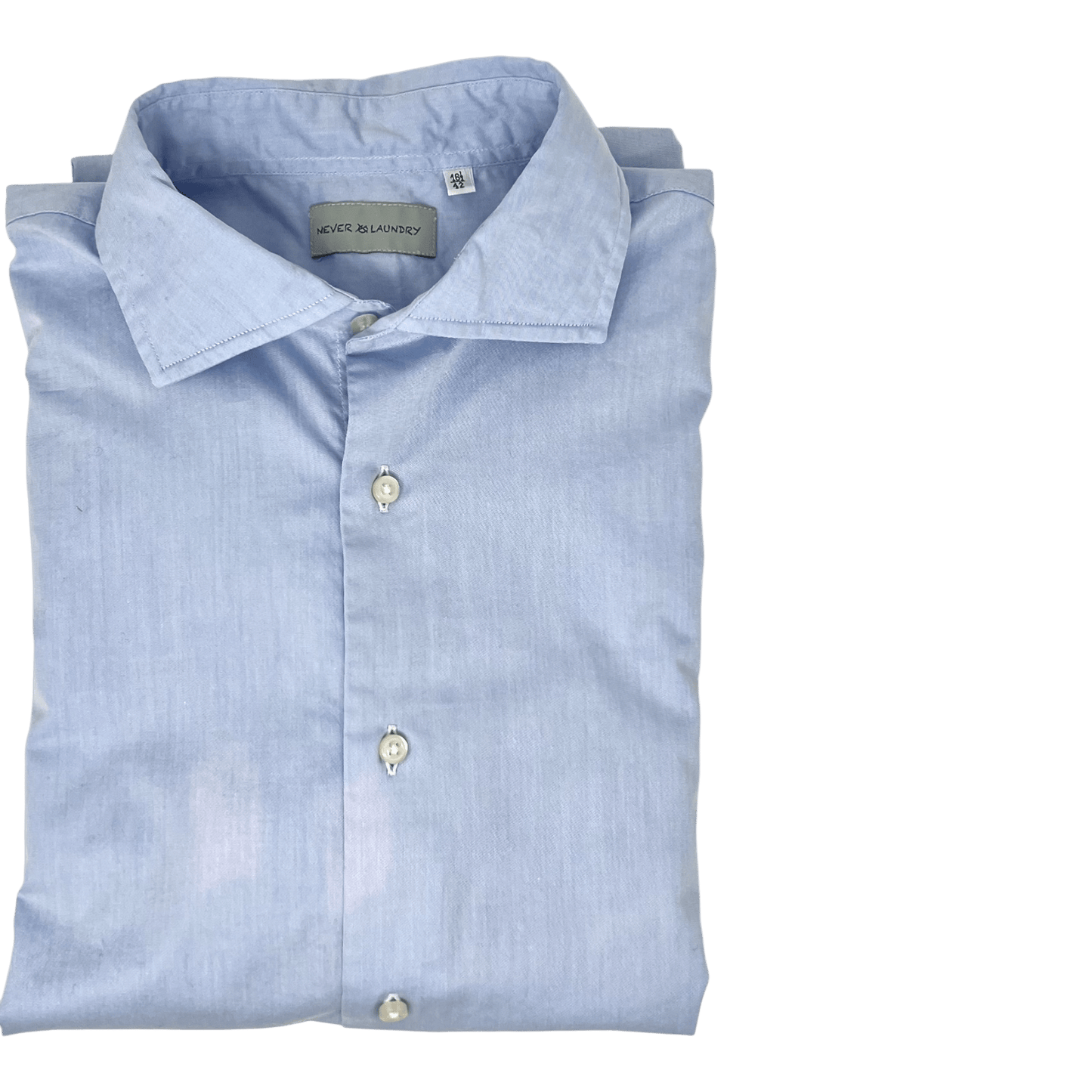 UNIT Hamburg - Never Laundry, Slim Fit, Baumwolle, uni, hellblau - Never Laundry