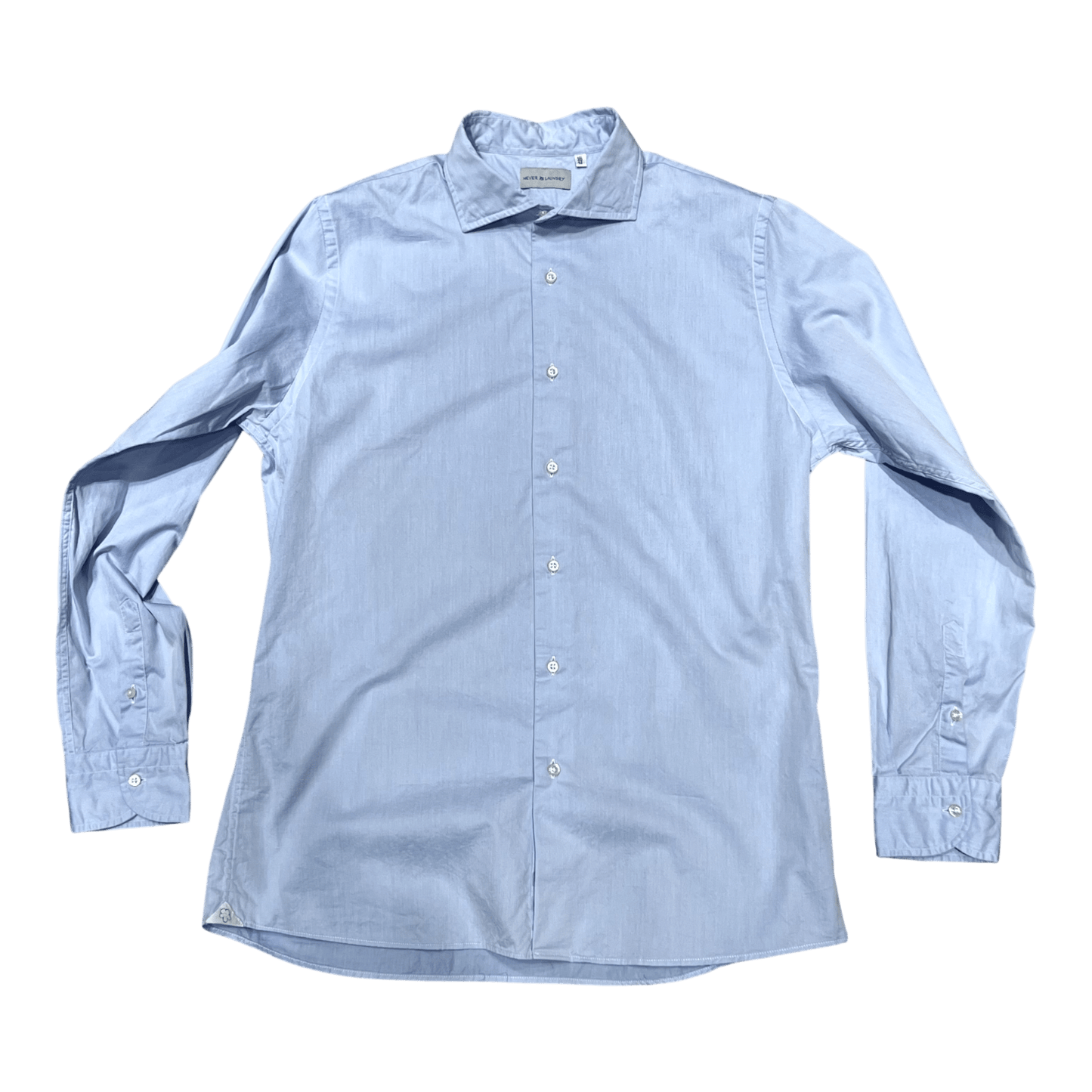 UNIT Hamburg - Never Laundry, Slim Fit, Baumwolle, uni, hellblau - Never Laundry