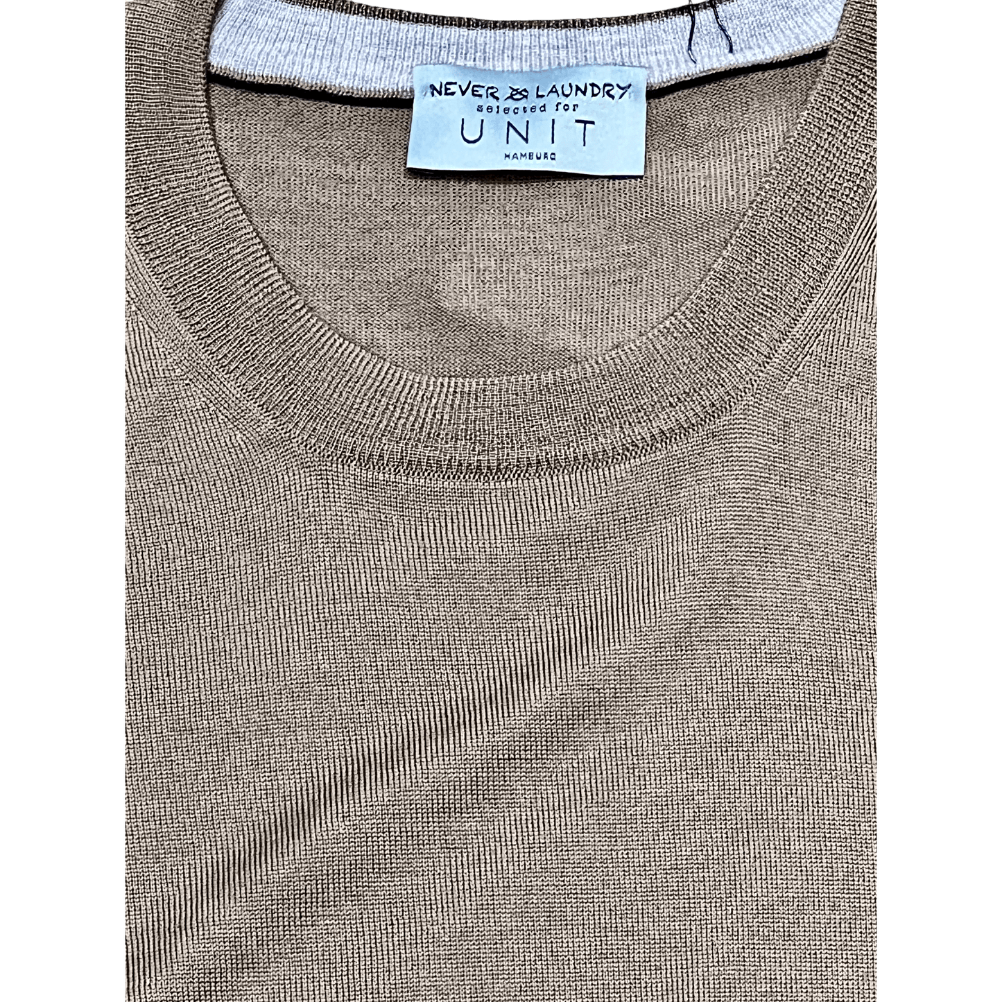 UNIT Hamburg - Never Laundry Super Tasmania Rundhals – Elephant Grey - Never Laundry