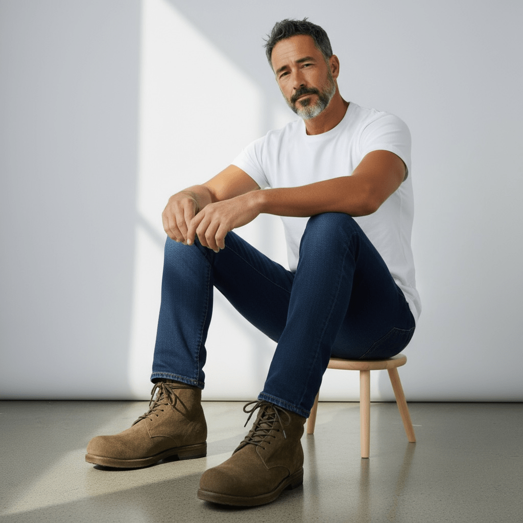 UNIT Hamburg - Officine Creative, BULLA, Schnür,Zip Boot – aus Rauleder, schlamm - Officine Creative