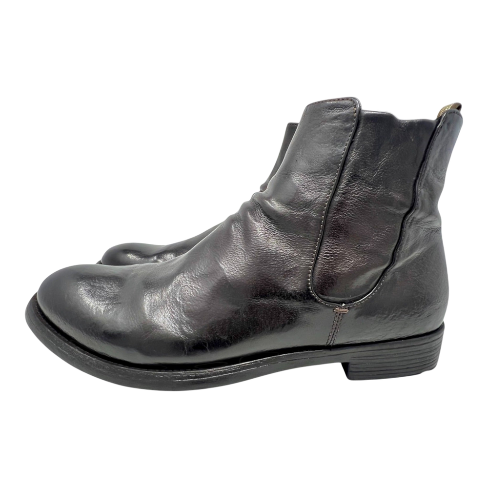 Officine Creative, HIVE, Chelsea Zip Boot, Kautschuksohle, braun