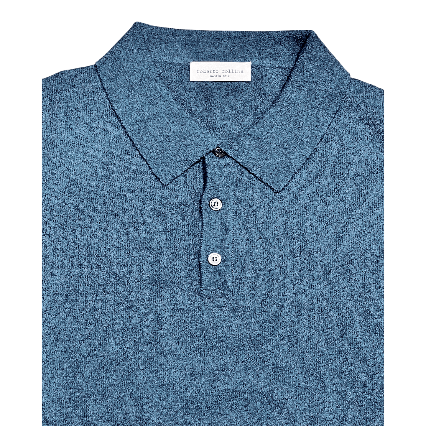 UNIT Hamburg - Roberto Collina Frottee - Polo, denimblau - Roberto Collina