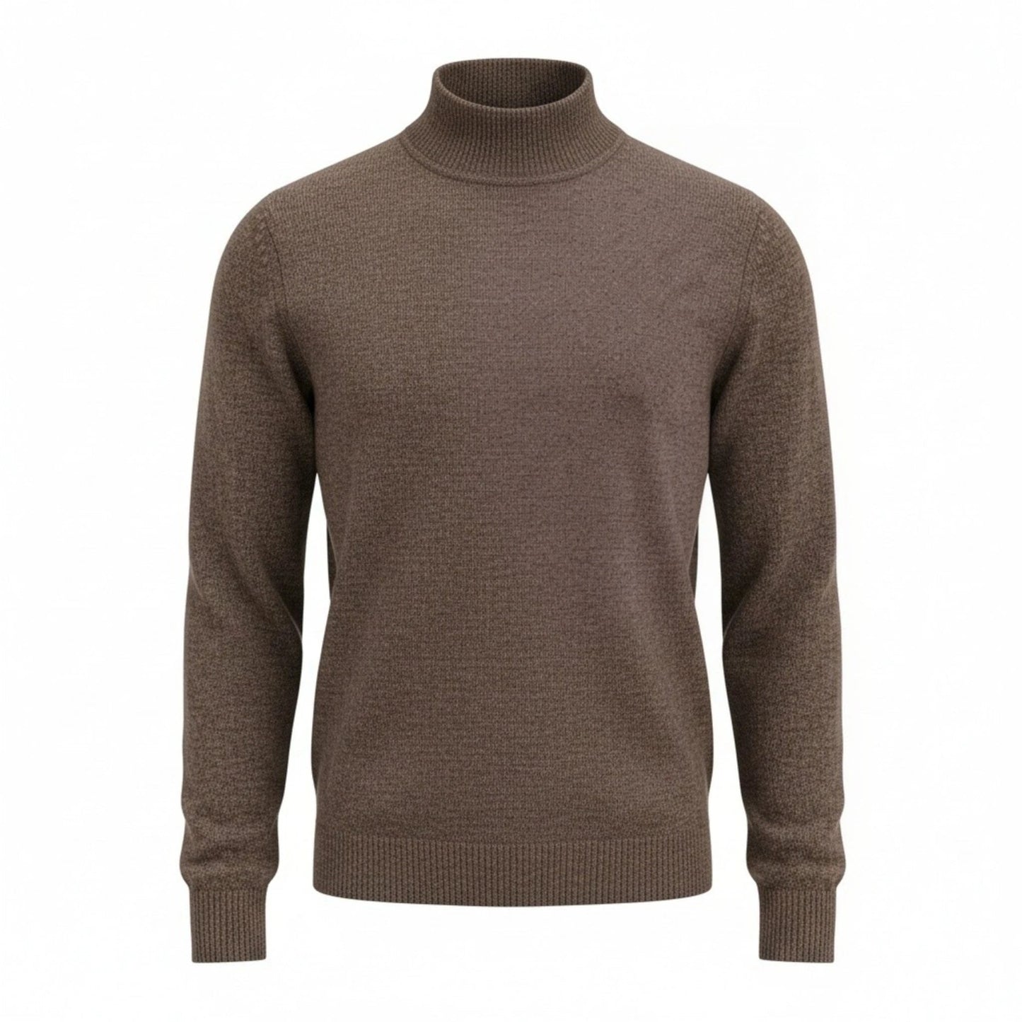 UNIT Hamburg - Roberto Collina, Merino / Baby Kamel Stehkragen, corteccia braun - Roberto Collina