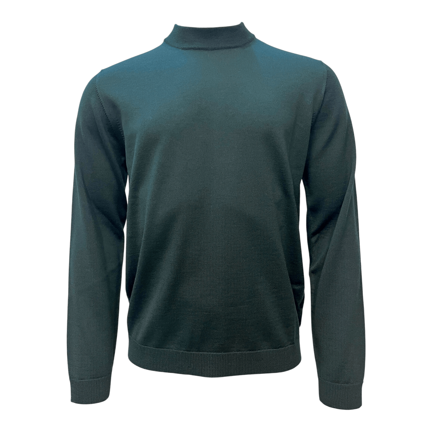 UNIT Hamburg - Roberto Collina, Merino, Stehkragen, bottiglia grün - Roberto Collina