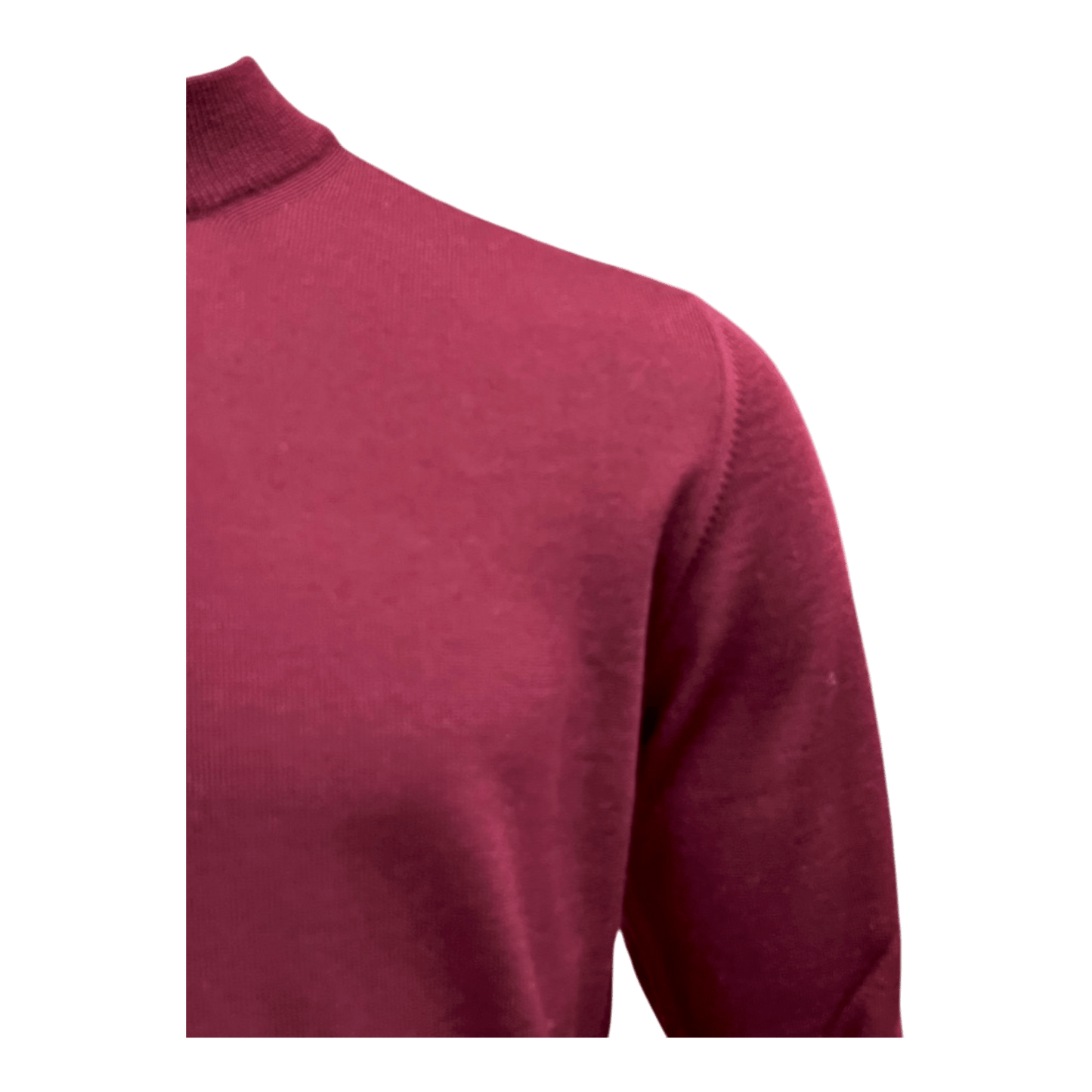 UNIT Hamburg - Roberto Collina メリノスタンドアップカラージャンパー 男性用, ボルドー - Roberto Collina