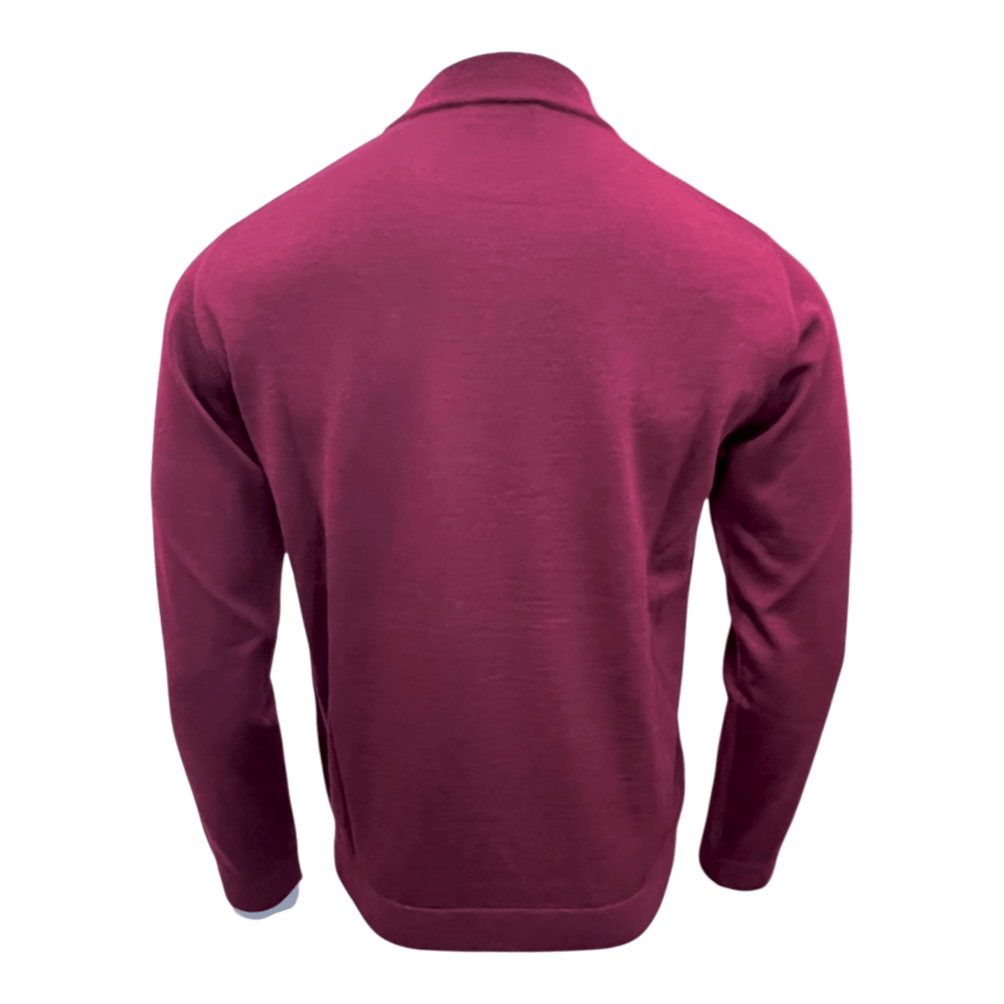 UNIT Hamburg - Roberto Collina メリノスタンドアップカラージャンパー 男性用, ボルドー - Roberto Collina