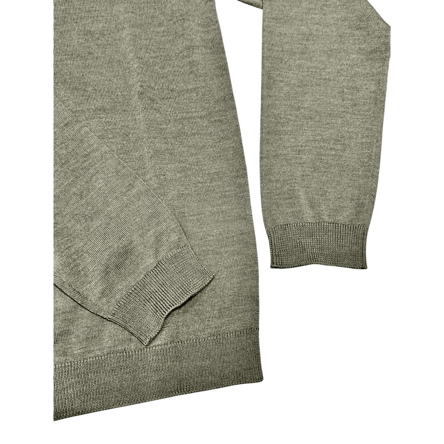 UNIT Hamburg - Roberto Collina, Merino Stehkragenpullover, militare grün - Roberto Collina