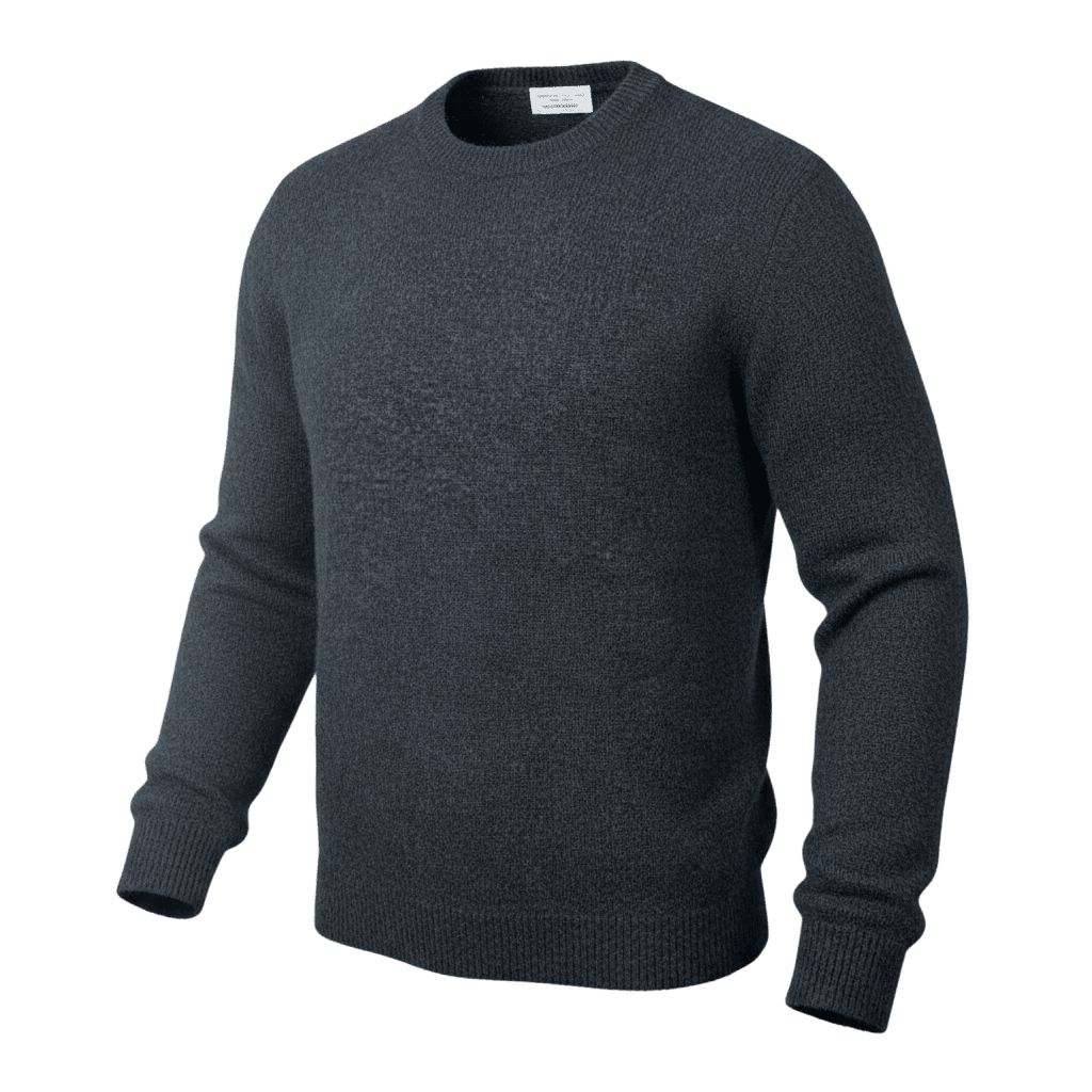 UNIT Hamburg - Roberto Collina, Rundhals, Merino Baby Camel, schwarz - Roberto Collina