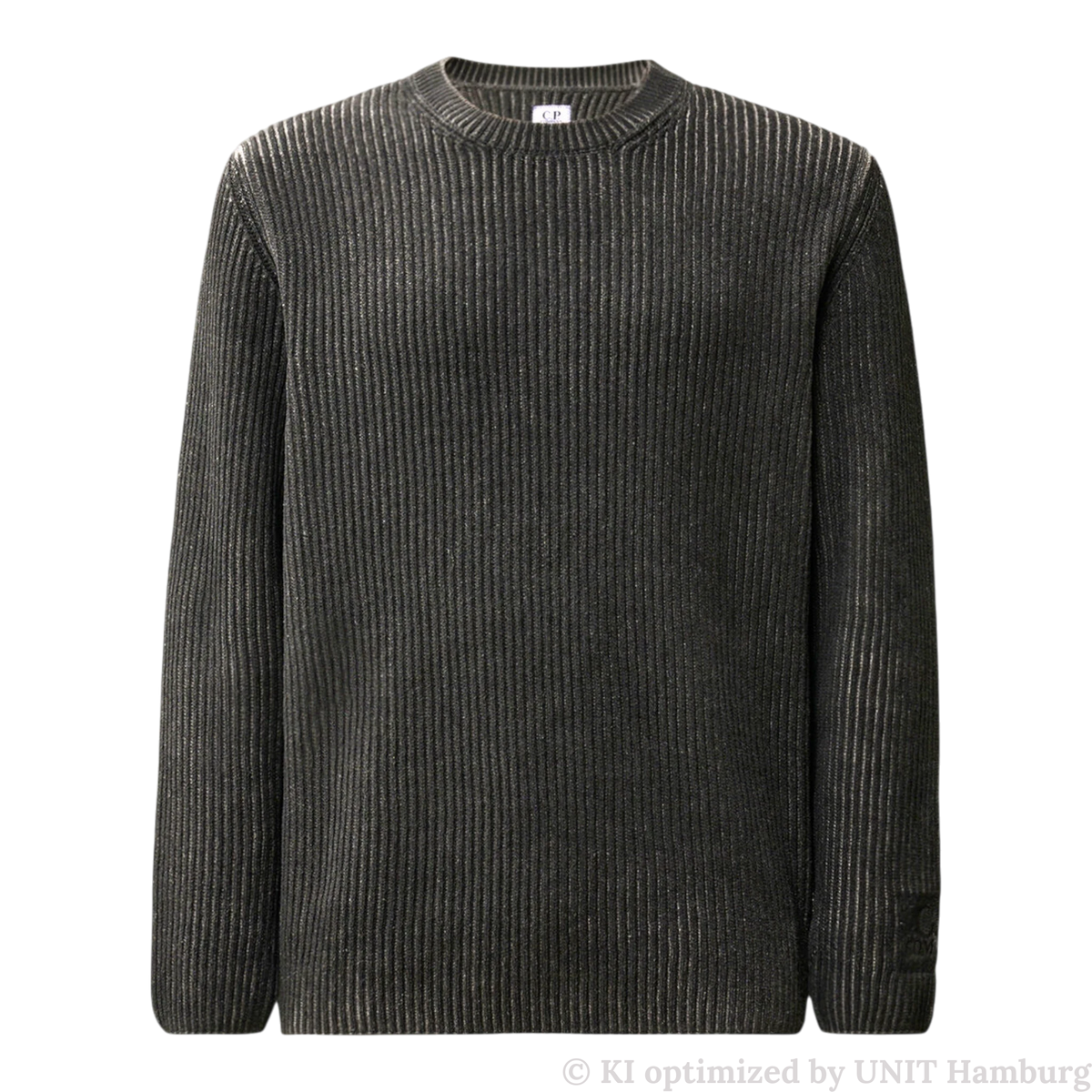 Watermarked - C.P. Company, Chenille Pullover in Raven Grey aus Baumwolle