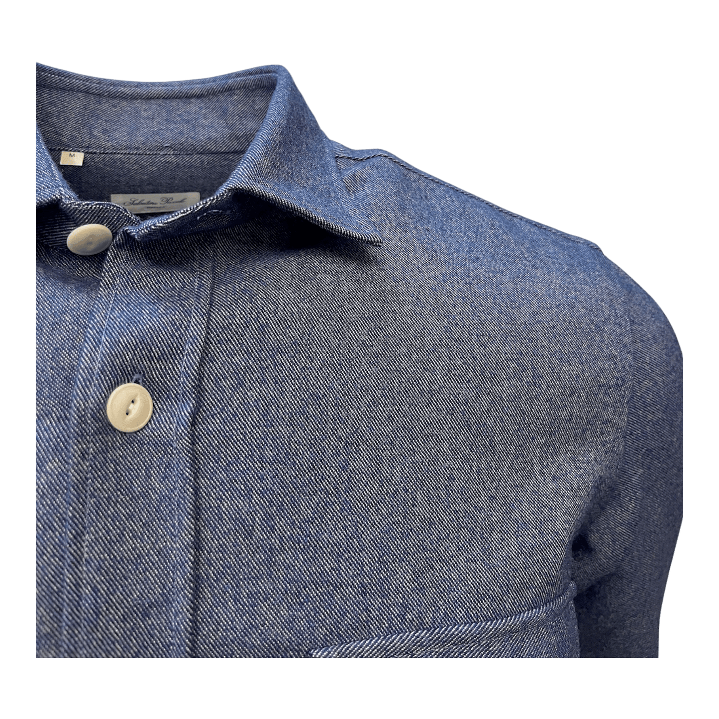 UNIT Hamburg - Salvatore Piccolo, Overshirt Wolle / Baumwolle, denimblau - Salvatore Piccolo
