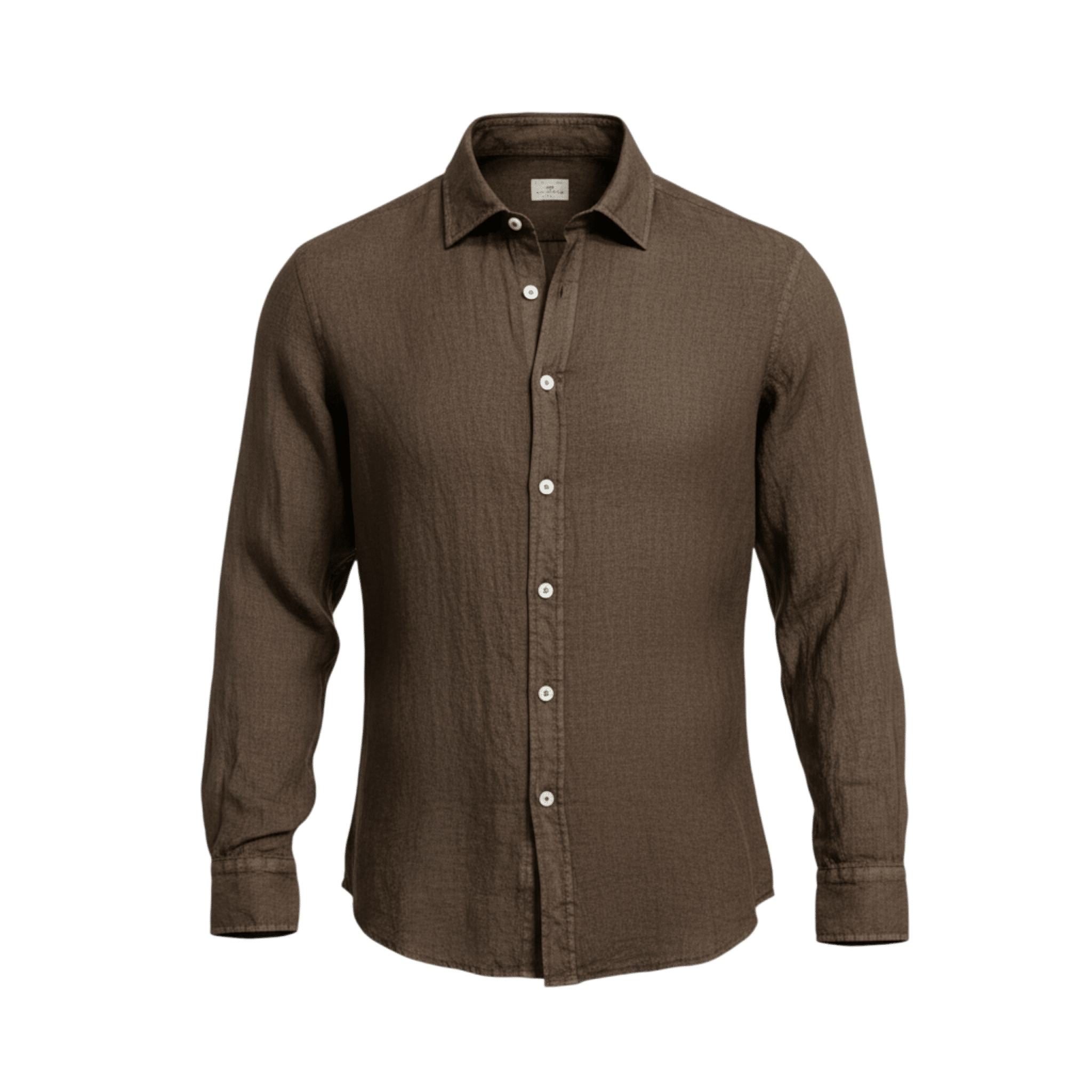 UNIT Hamburg - Sonrisa, feines Leinenhemd Nougatbraun - Sonrisa