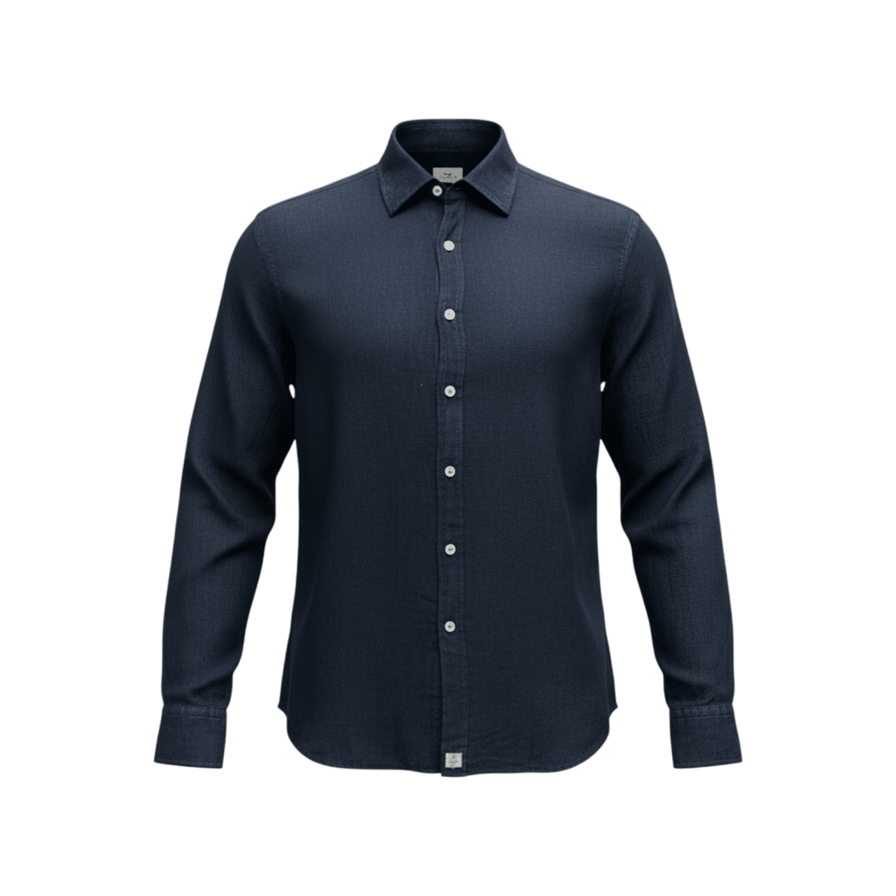 UNIT Hamburg - Sonrisa,Leinenhemd, navy – Made in Italy - Sonrisa