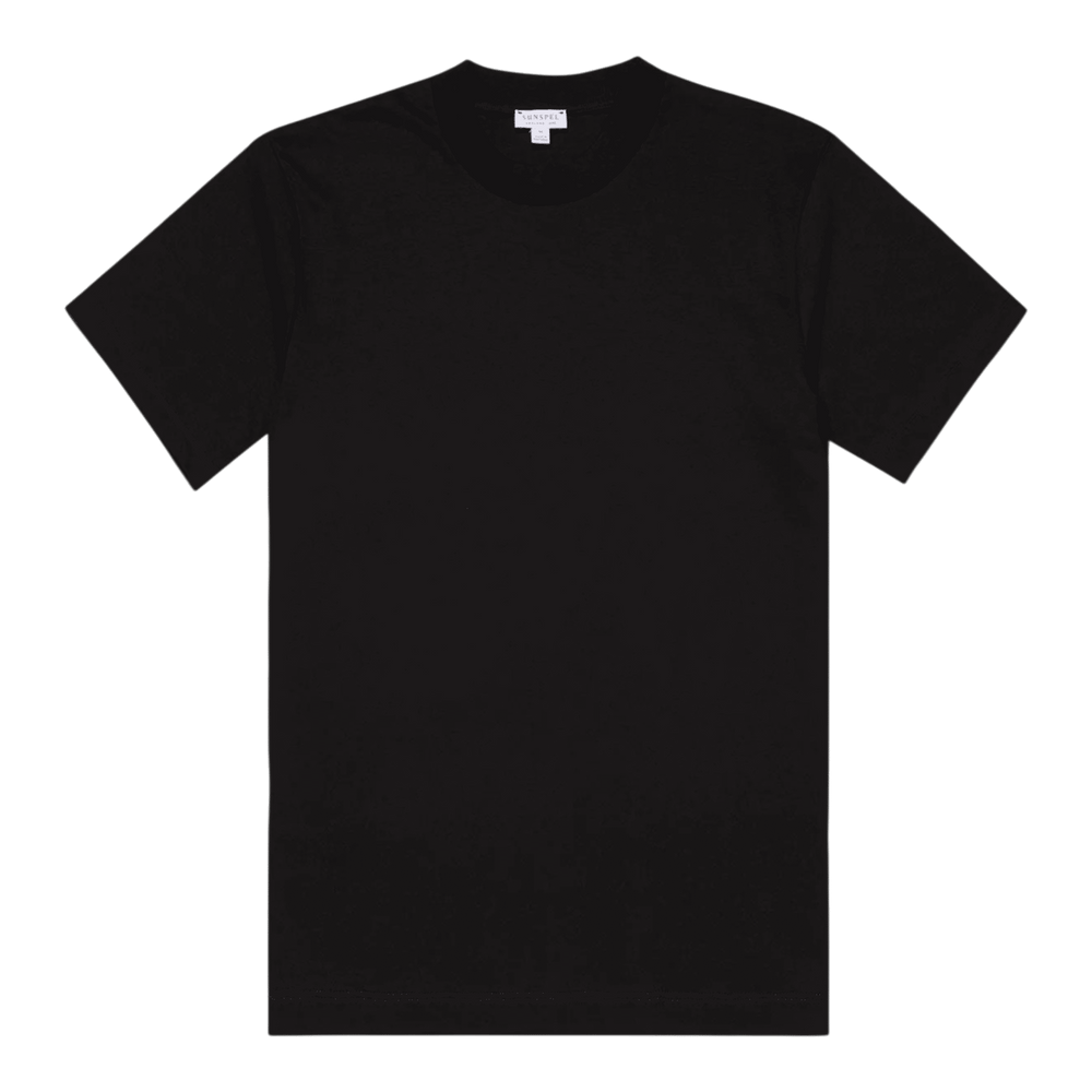 UNIT Hamburg - Sunspel, Heavy Weight Supima Cotton T-Shirt, schwarz - Sunspel