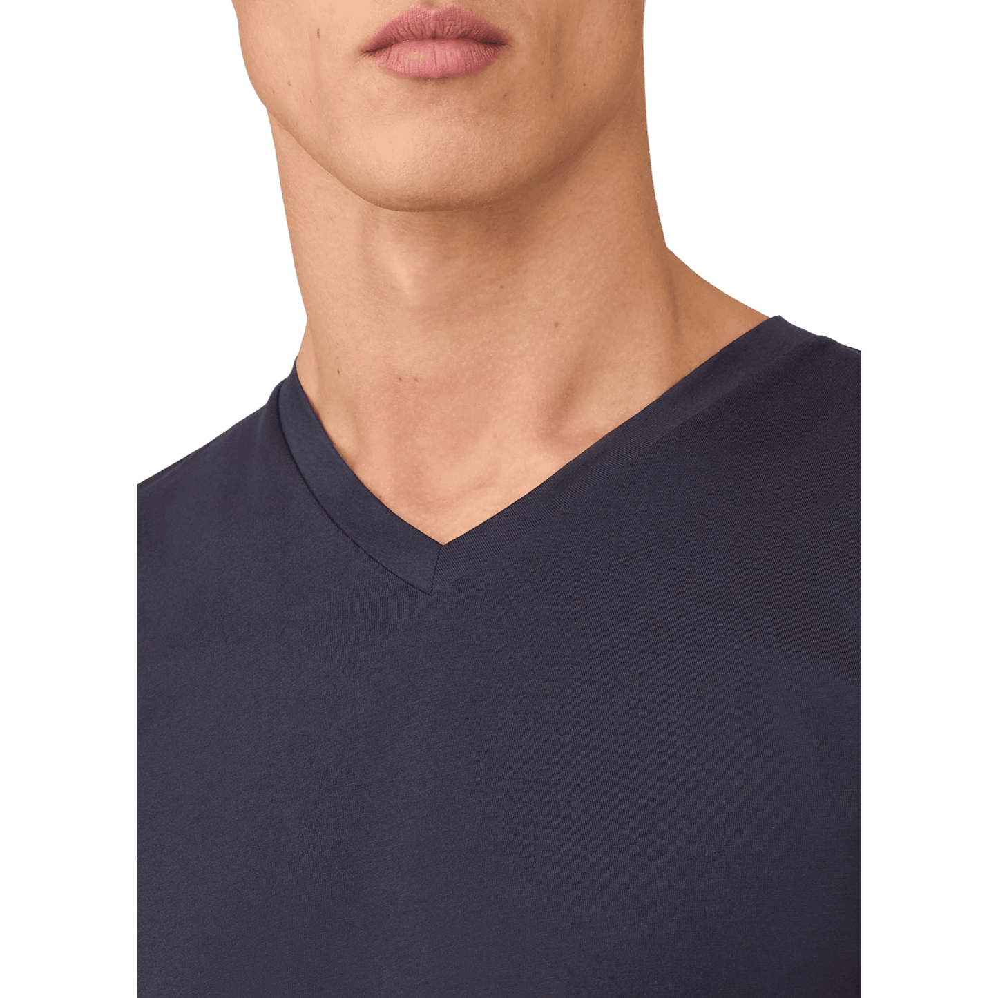 UNIT Hamburg - Sunspel, Riviera V Neck T-Shirt, navy - Sunspel