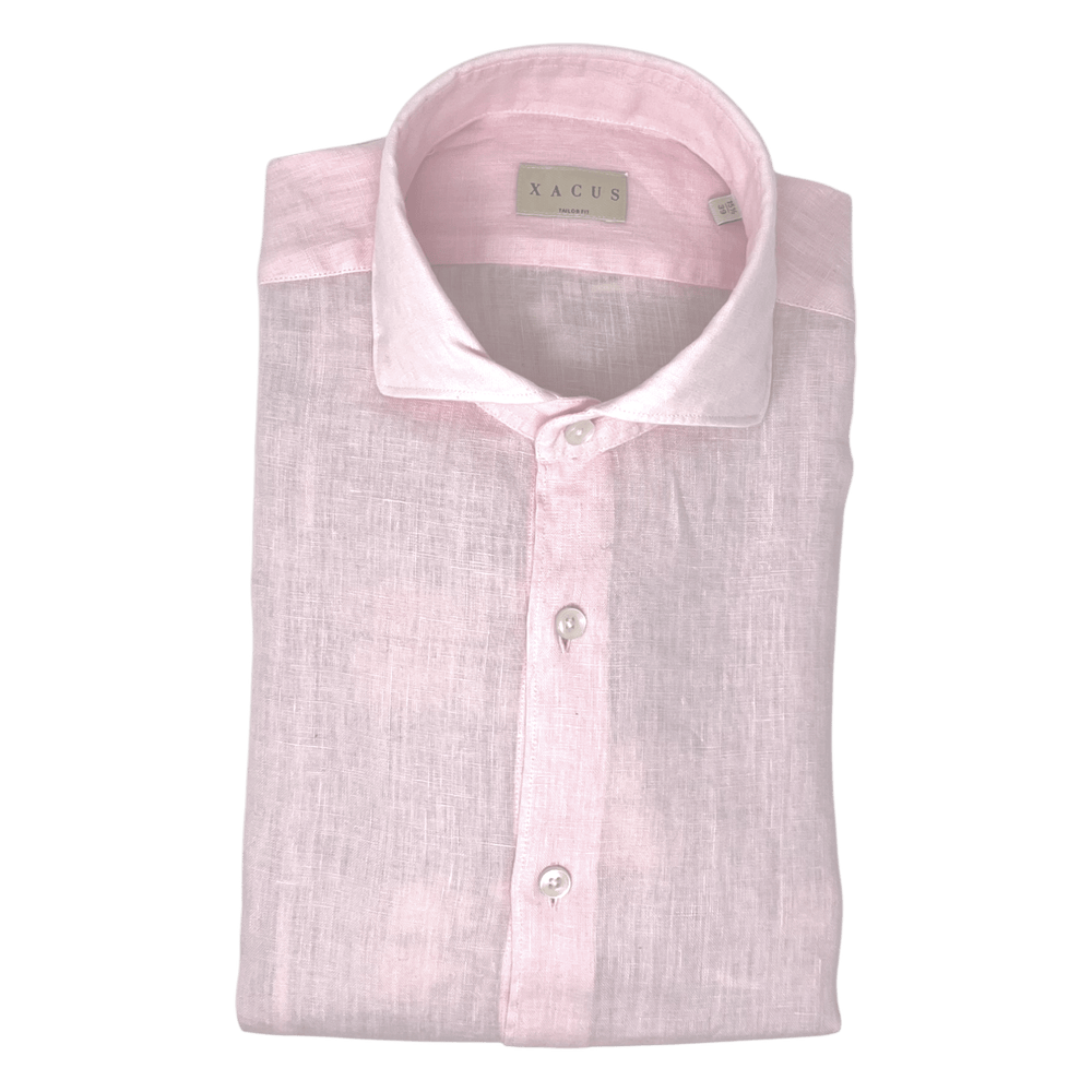 UNIT Hamburg - Xacus, gewaschenes Leinenhemd, rosé - Xacus