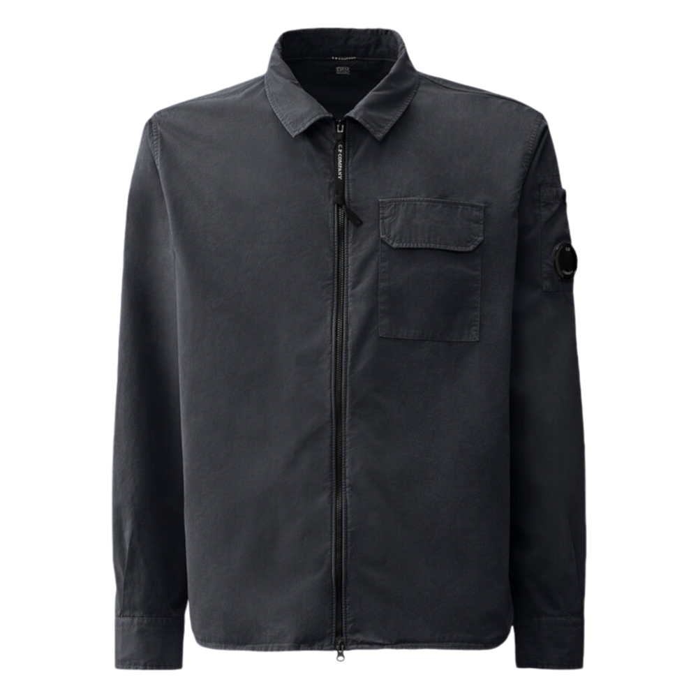 C.P. Company, Gabardine Zipped Overshirt, night shade