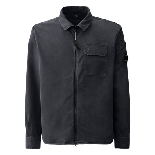 C.P. Company, Gabardine Zipped Overshirt, night shade