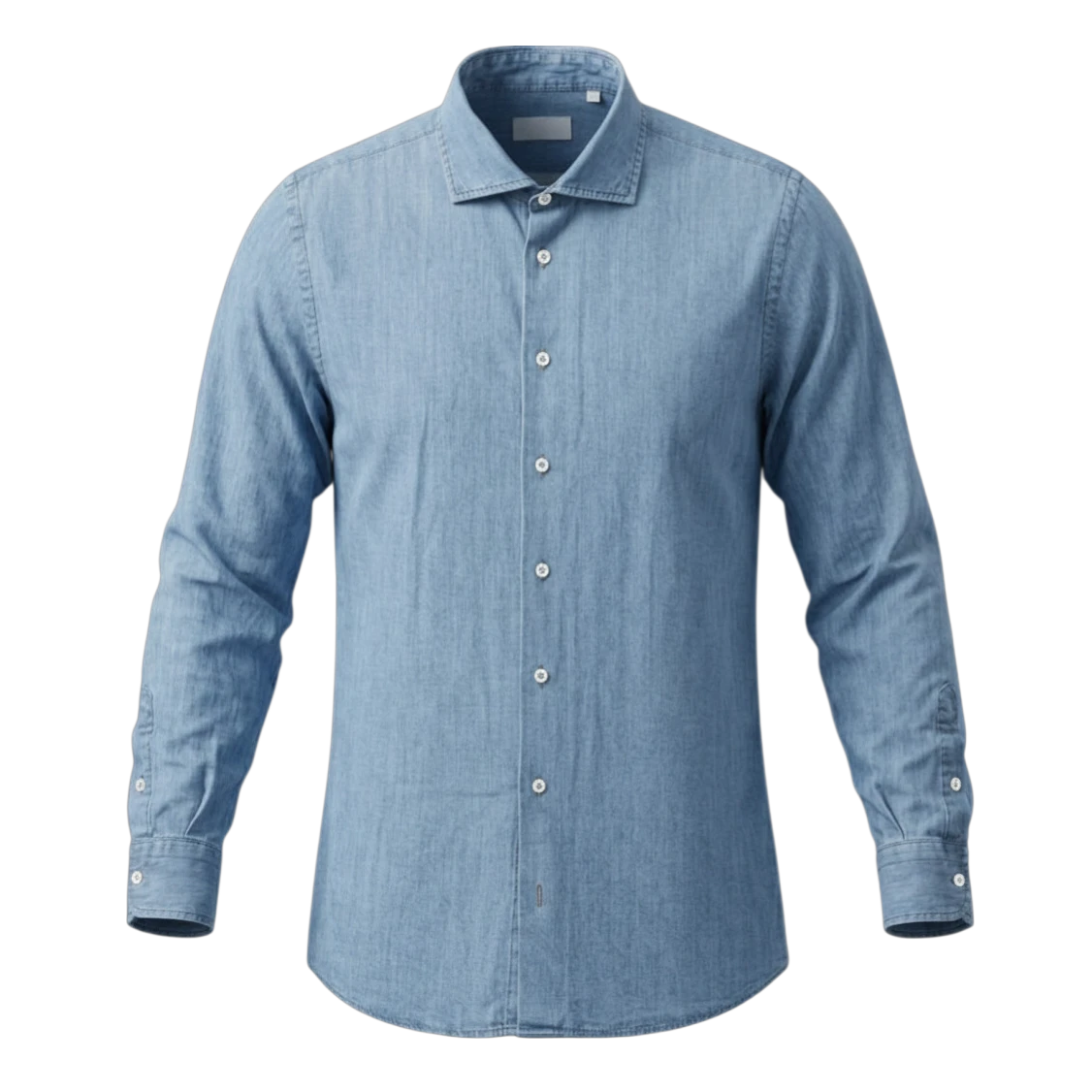 Never Laundry Denimhemd light washed aus Baumwolle - UNIT Hamburg