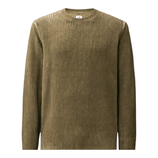 C.P. Company Chenille Pullover in Ivy Green aus Baumwolle - UNIT Hamburg