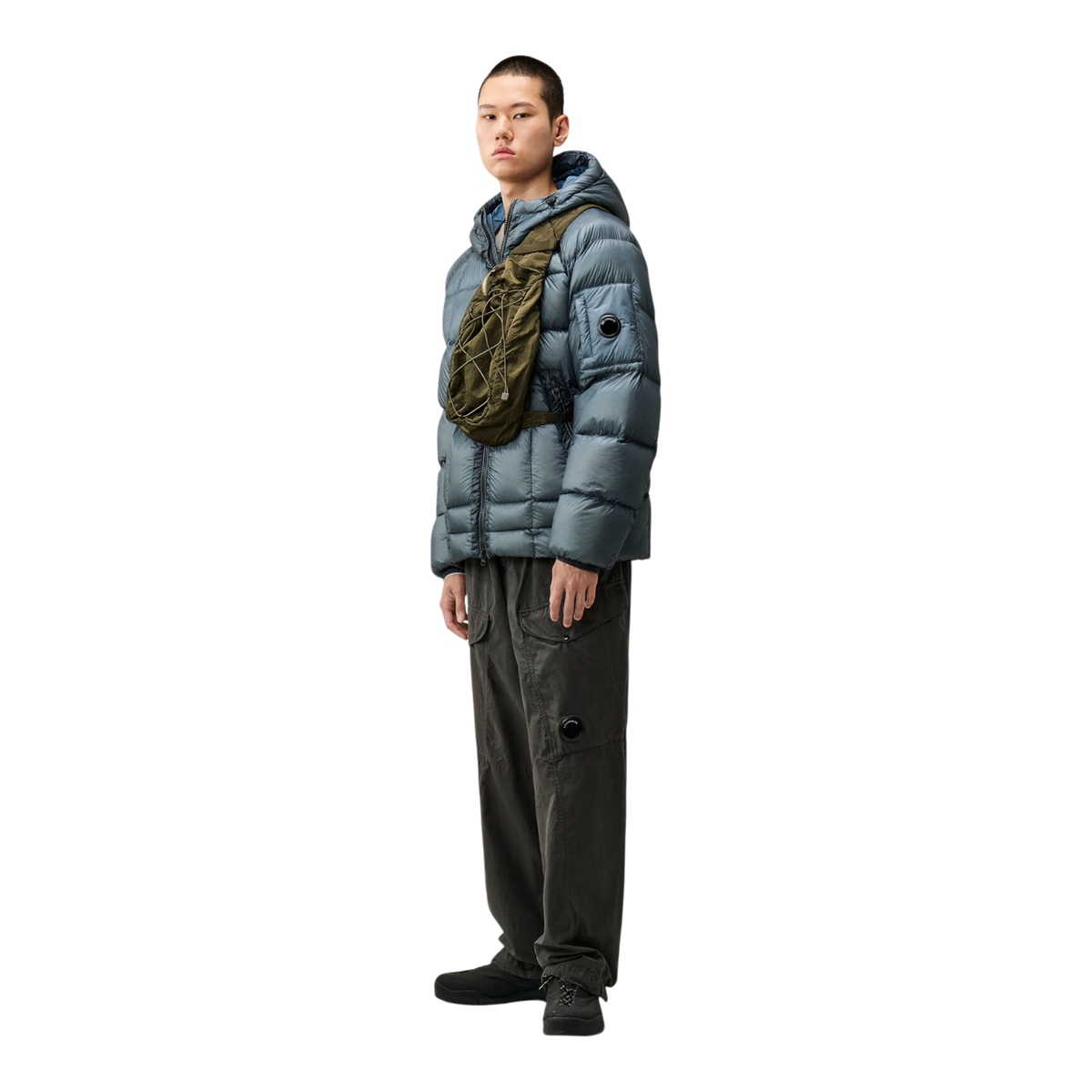 Daunenjacke aus D.D. Shell mit Kapuze, orion blau