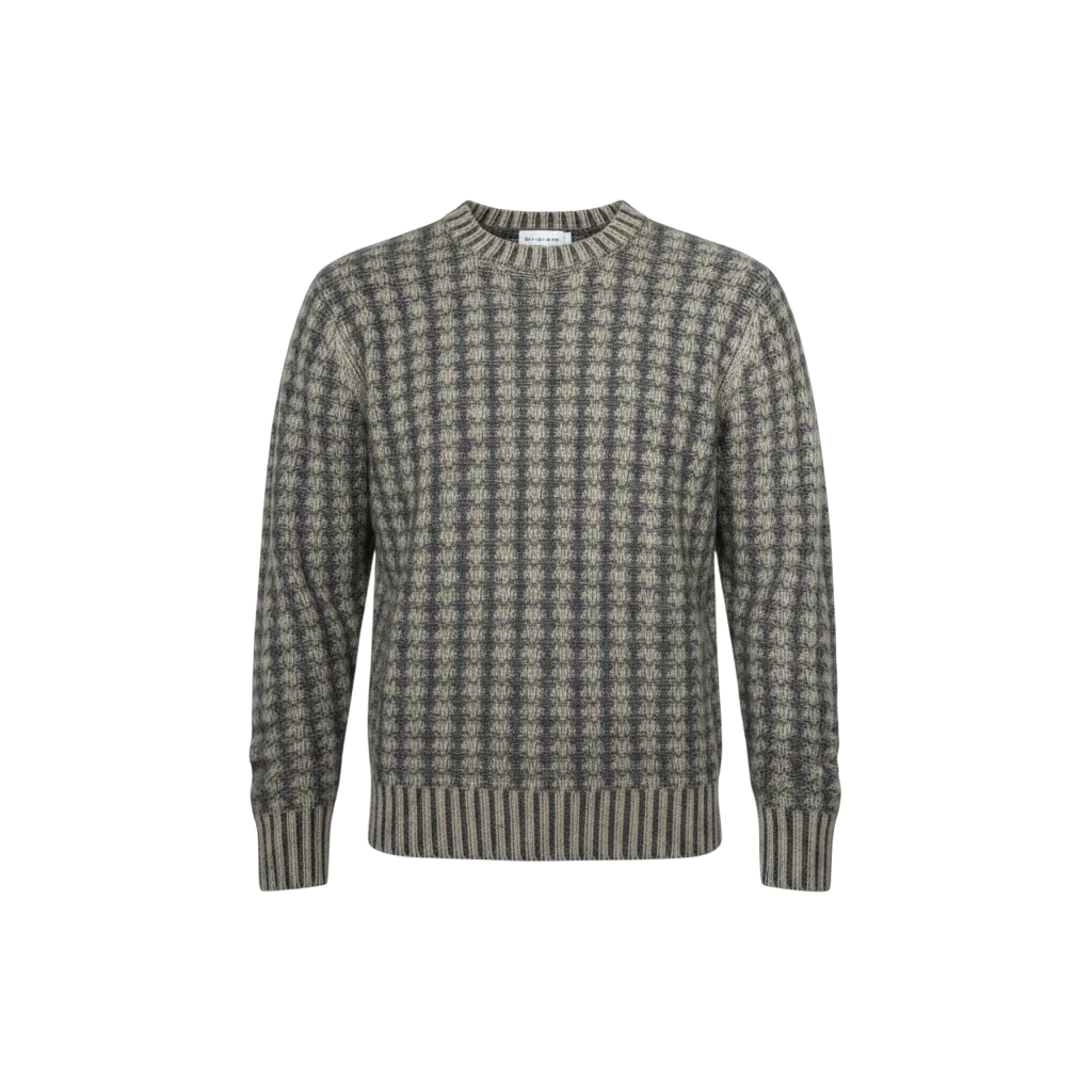 Aspesi, Grobstrick-Pullover aus Schurwolle, zweifarbig