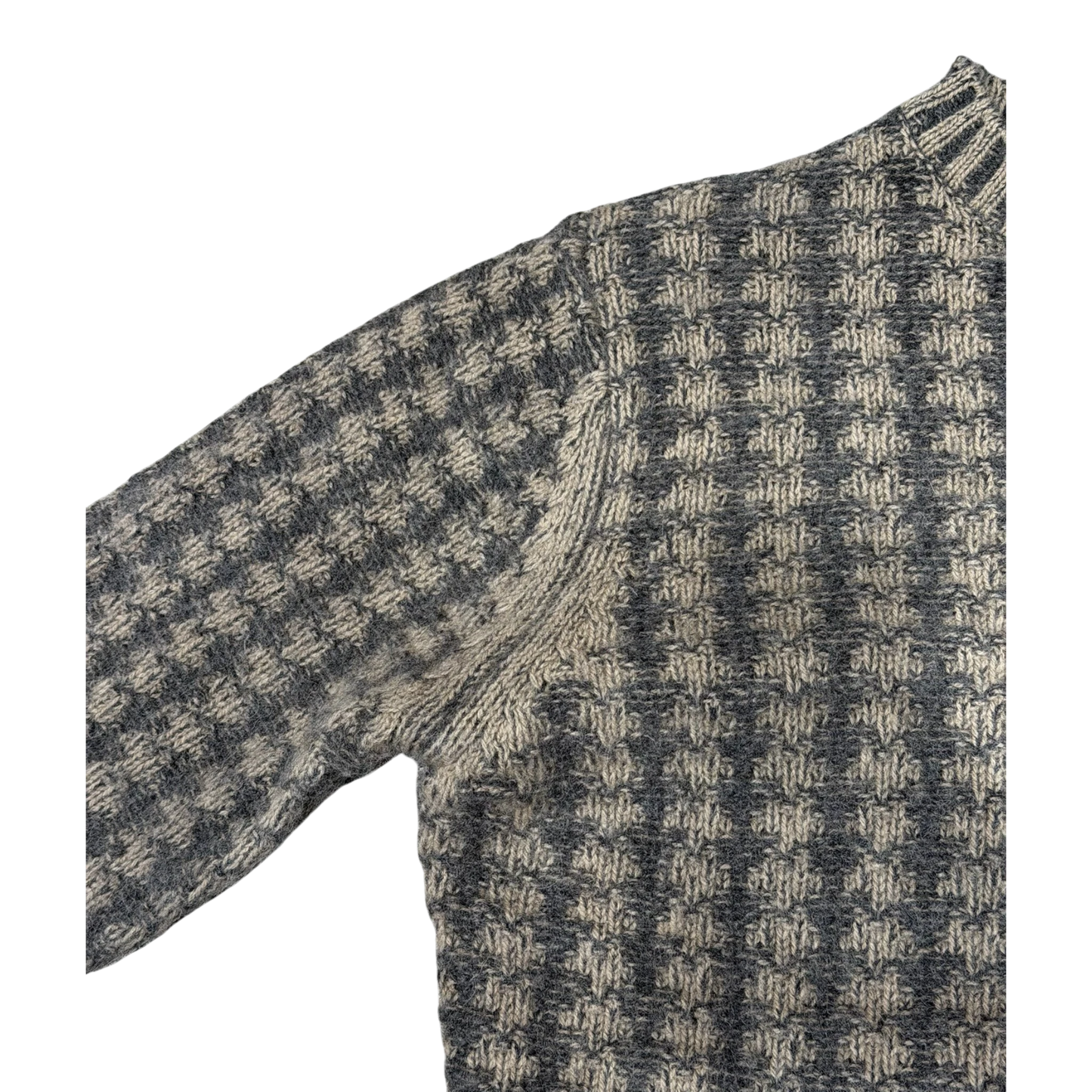 Aspesi, Grobstrick-Pullover aus Schurwolle, zweifarbig