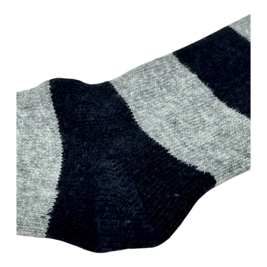 ANT45 GEEL Socken grau-navy gestreift aus Wollmix - UNIT Hamburg
