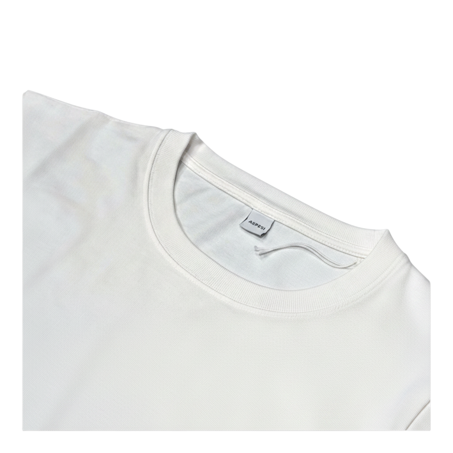 Aspesi, Baumwoll-Strick-T-Shirt Herren, weiß - UNIT Hamburg