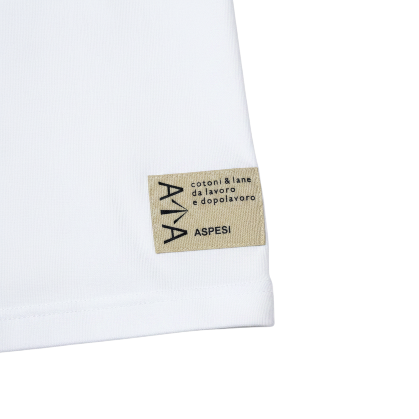 Aspesi, Baumwoll-Strick-T-Shirt Herren, weiß - UNIT Hamburg