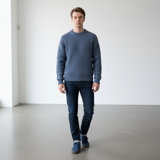 ASPESI, Mohair Pullover in Sky Blue