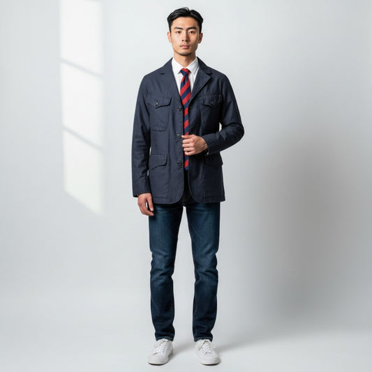 Manifattura Ceccarelli, Bush Jacket, navy