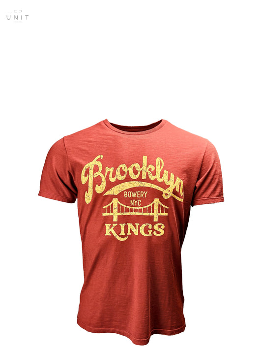 Bowery NYC,T-Shirt,Bowery NYC, Brooklyn Kings Slub Jersey, T-Shirt, bitterorange,UNIT Hamburg