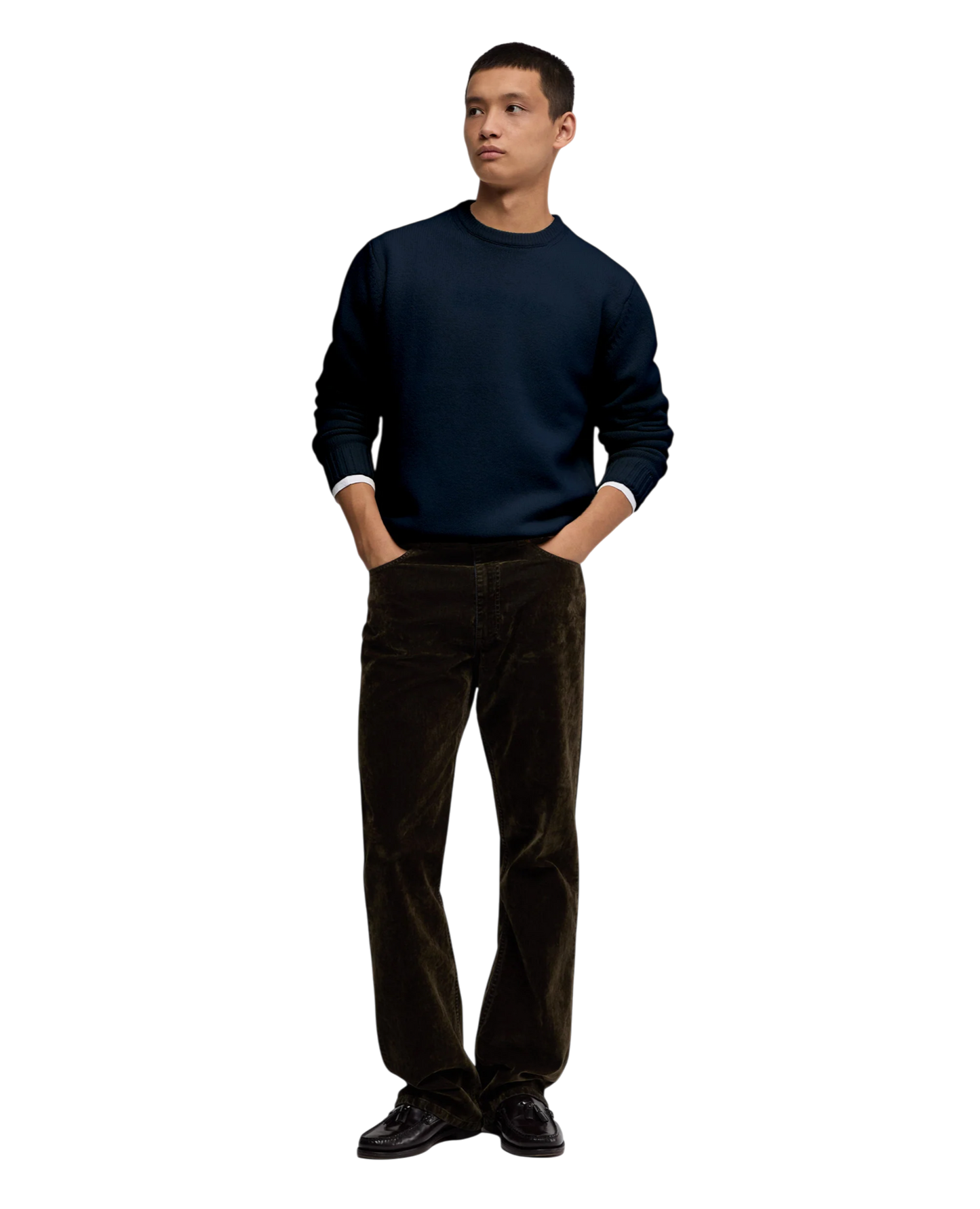 Aspesi, Grobstrick-Pullover in Navy - UNIT Hamburg