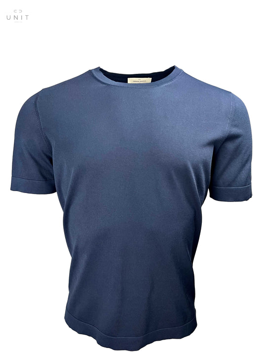 Gran Sasso 43168/21820 Organic Cotton T-Shirt Rundhals navy
