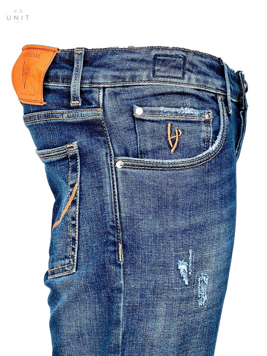 Handpicked,Jeans,Handpicked, ORVIETO, Orange Label destroyed mid blue,UNIT Hamburg